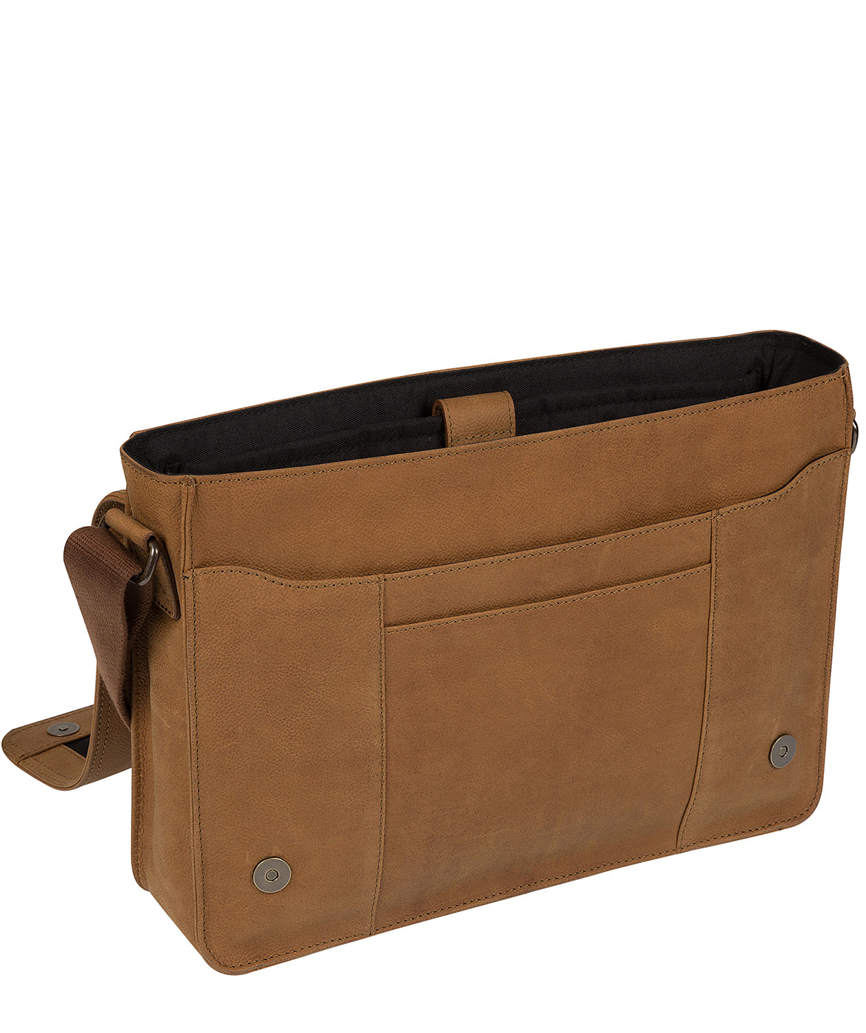 'Bolt' Vintage Chestnut Leather Messenger Bag