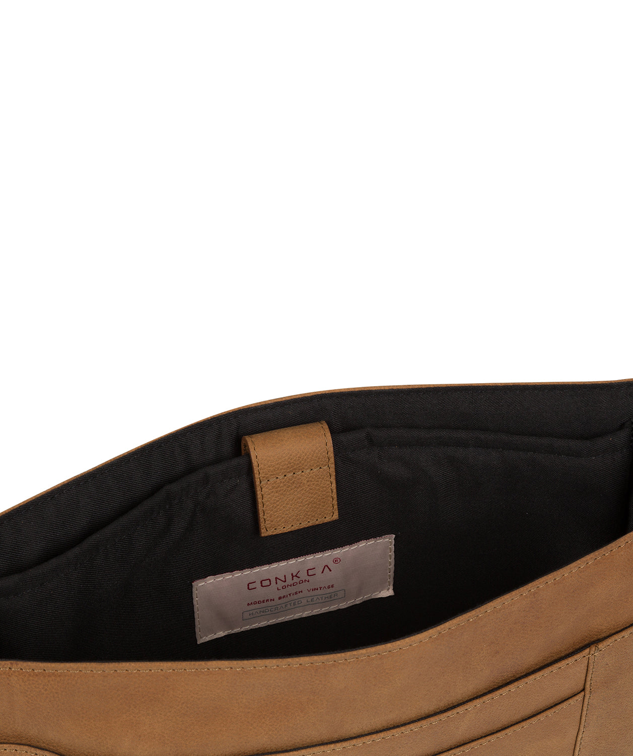 'Bolt' Vintage Chestnut Leather Messenger Bag