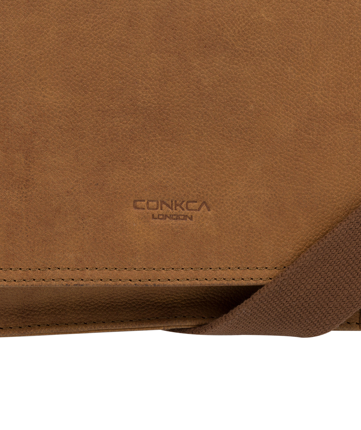 'Bolt' Vintage Chestnut Leather Messenger Bag