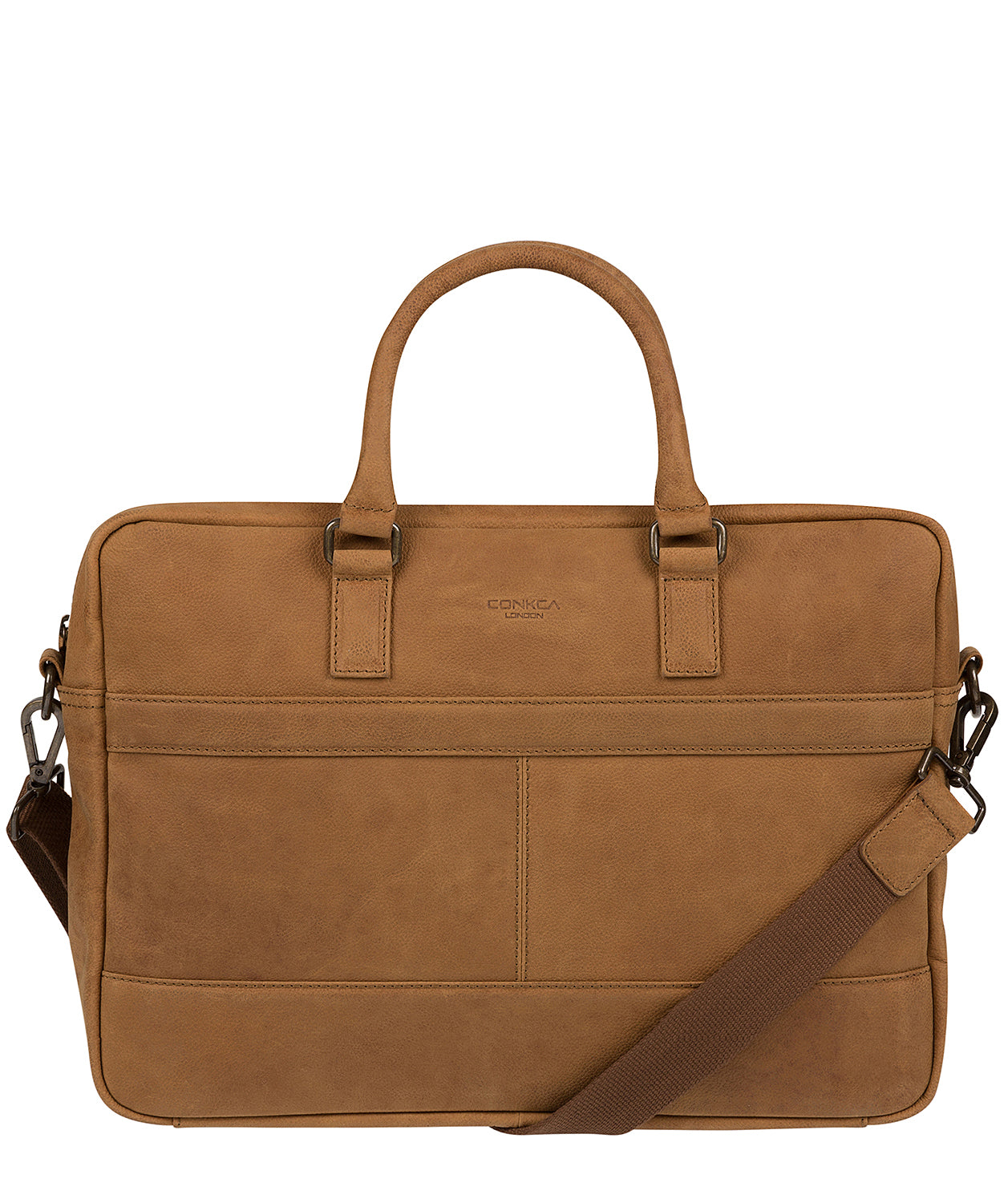 'Grafton' Vintage Chestnut Leather Workbag