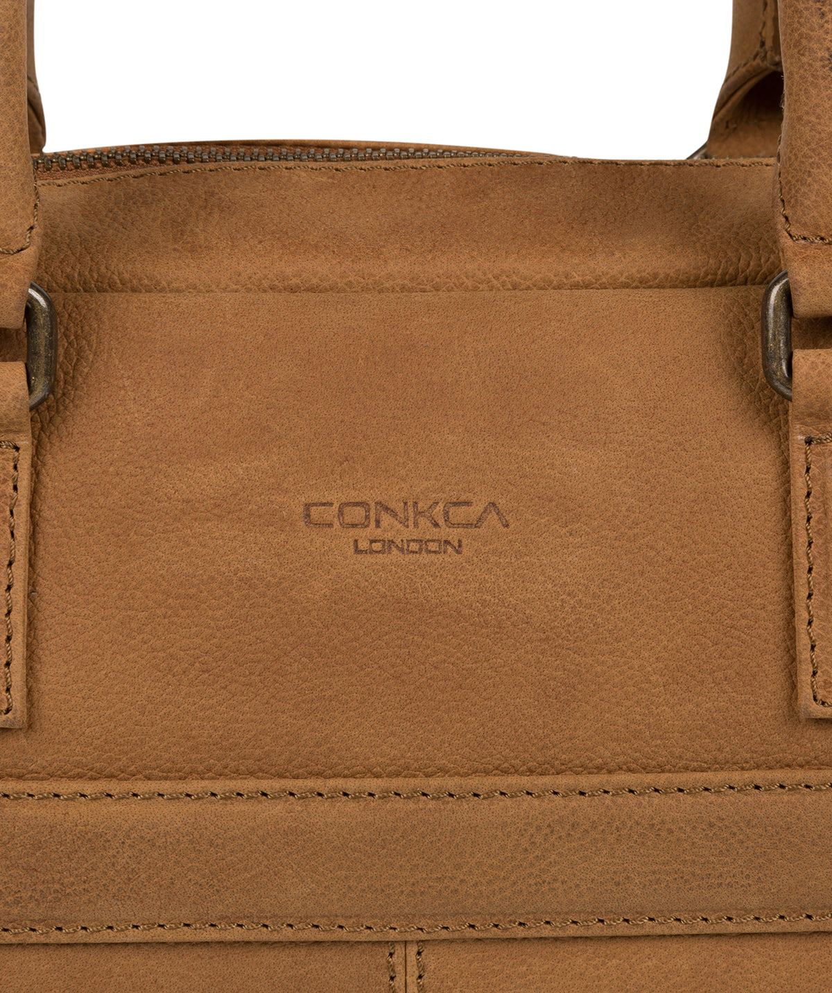 'Grafton' Vintage Chestnut Leather Workbag