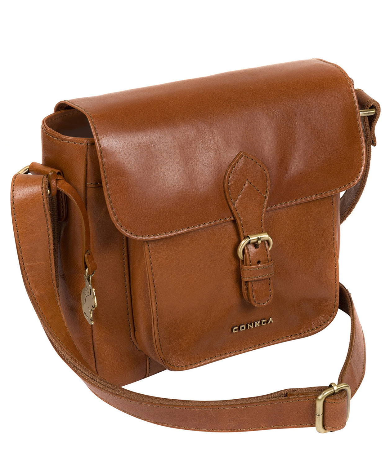 'Mojito' Tan Leather Cross Body Bag image 3