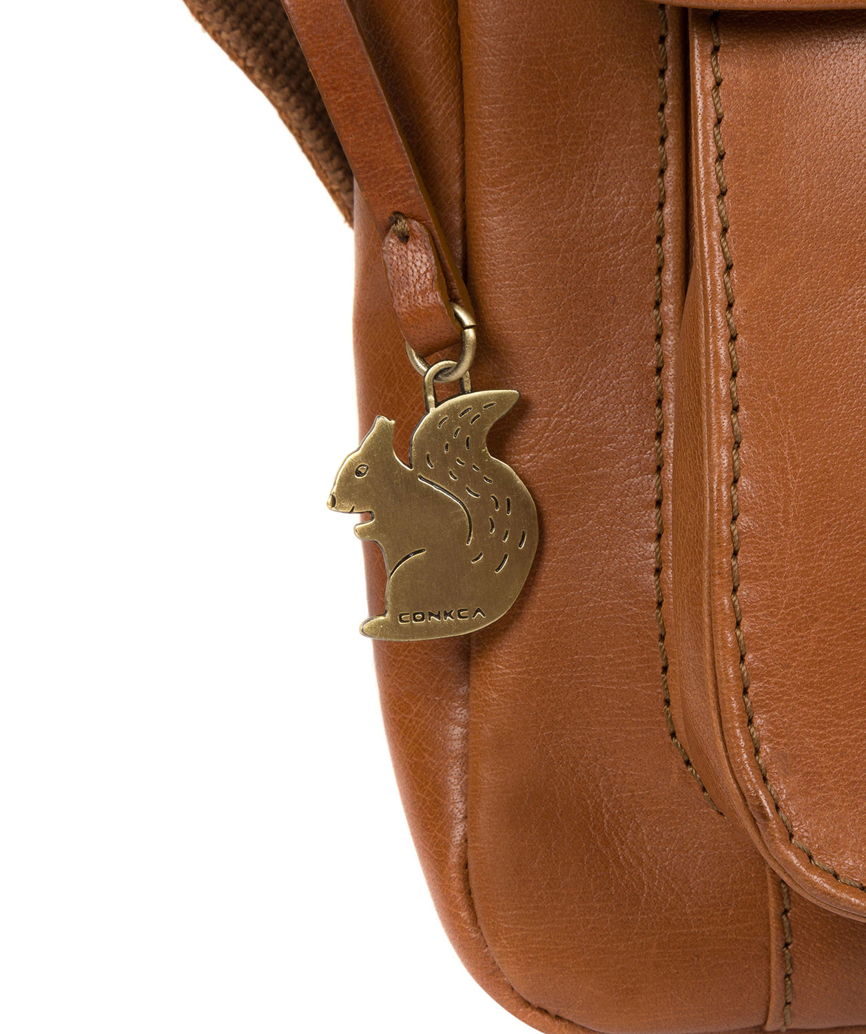 'Mojito' Tan Leather Cross Body Bag Pure Luxuries London