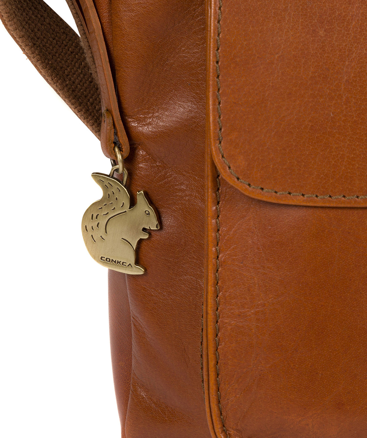 'Olina' Tan Leather Cross Body Bag Pure Luxuries London