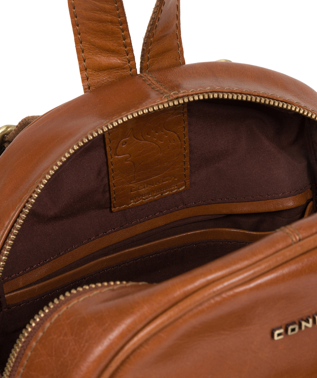 'Kir' Tan Leather Backpack