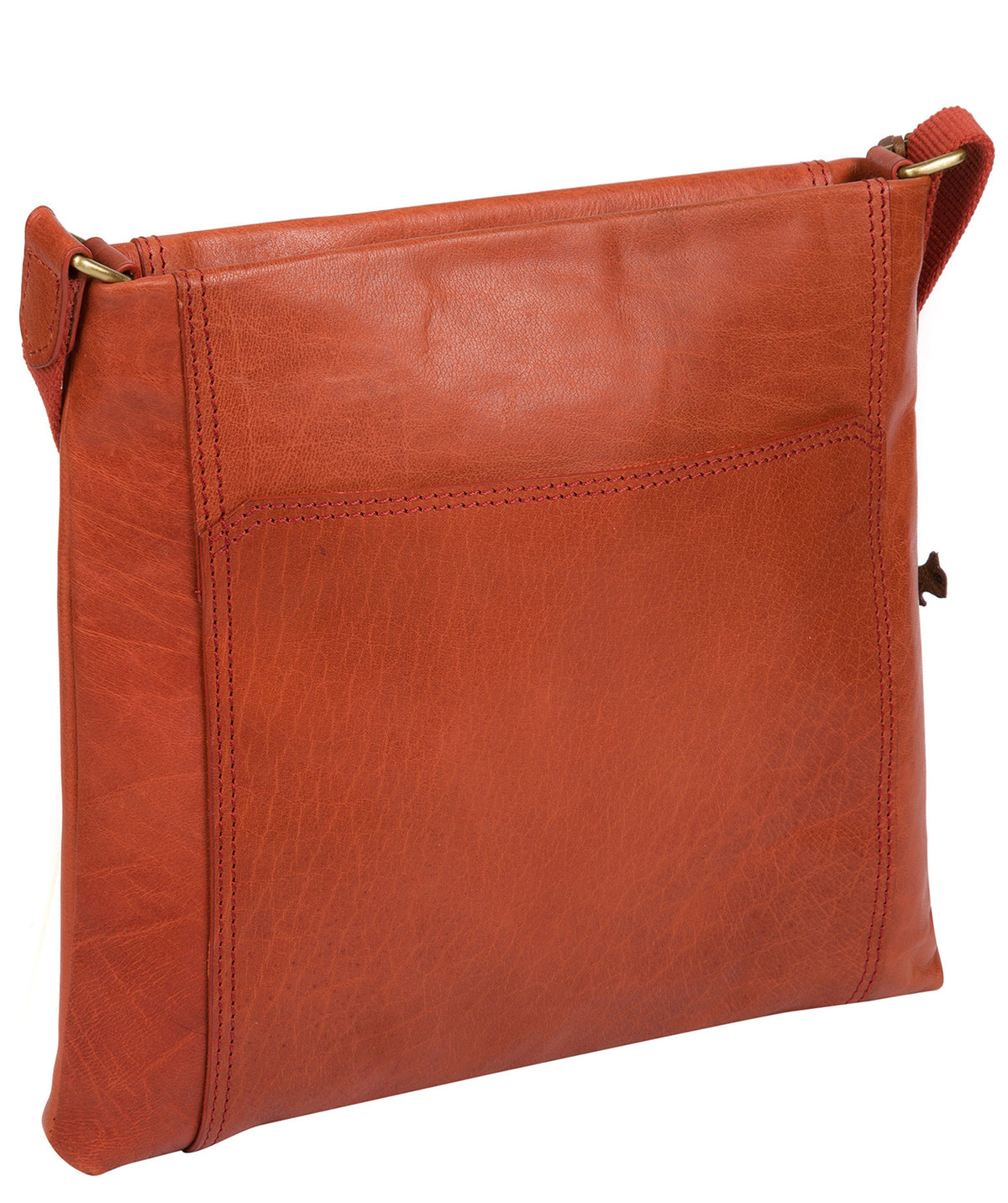 'Lina' Burnt Orange Leather Cross Body Bag image 3