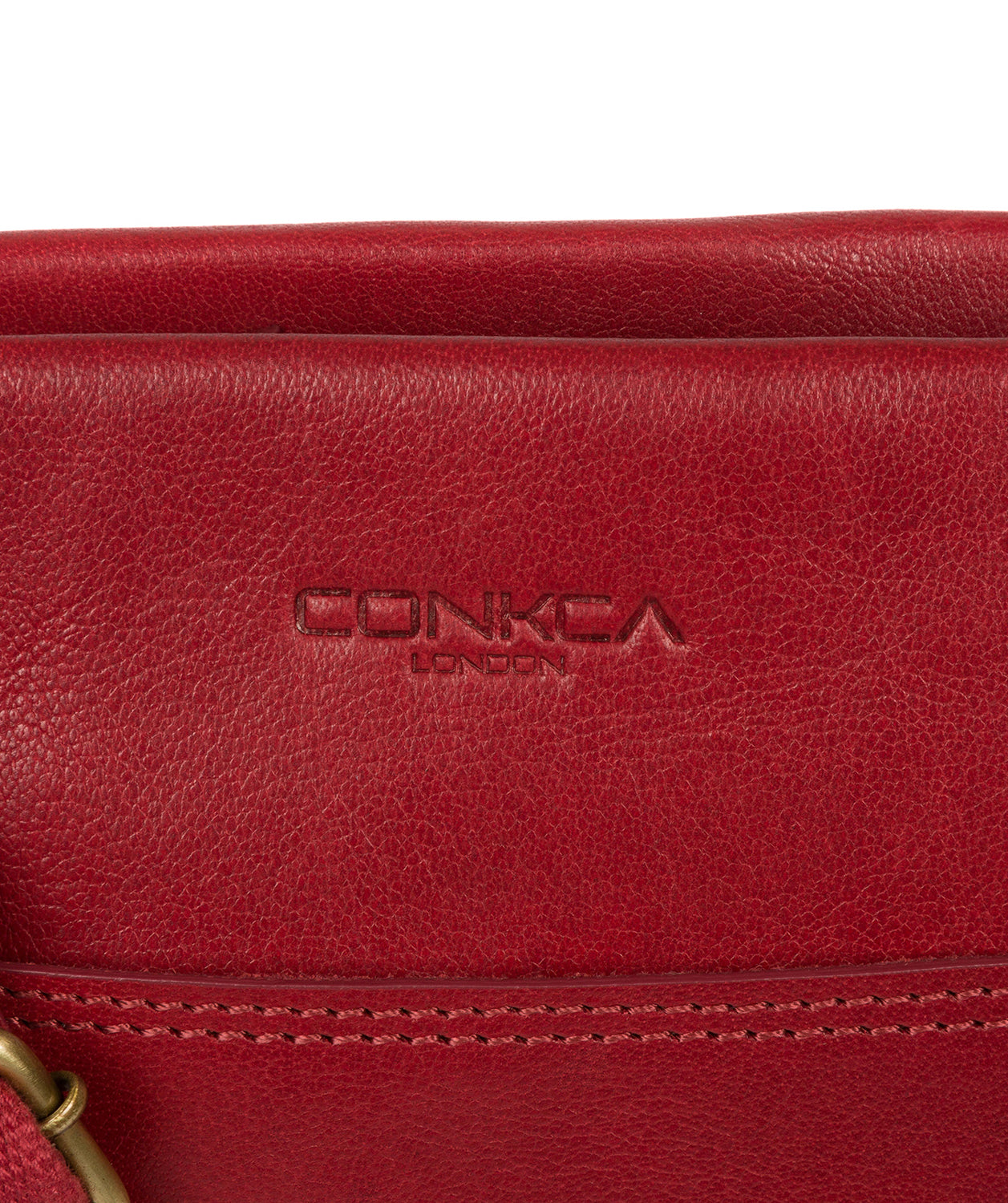 'Lina' Chilli Pepper Leather Cross Body Bag Pure Luxuries London