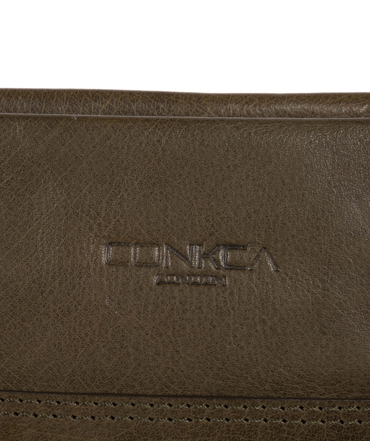 'Lina' Olive Leather Cross Body Bag image 6