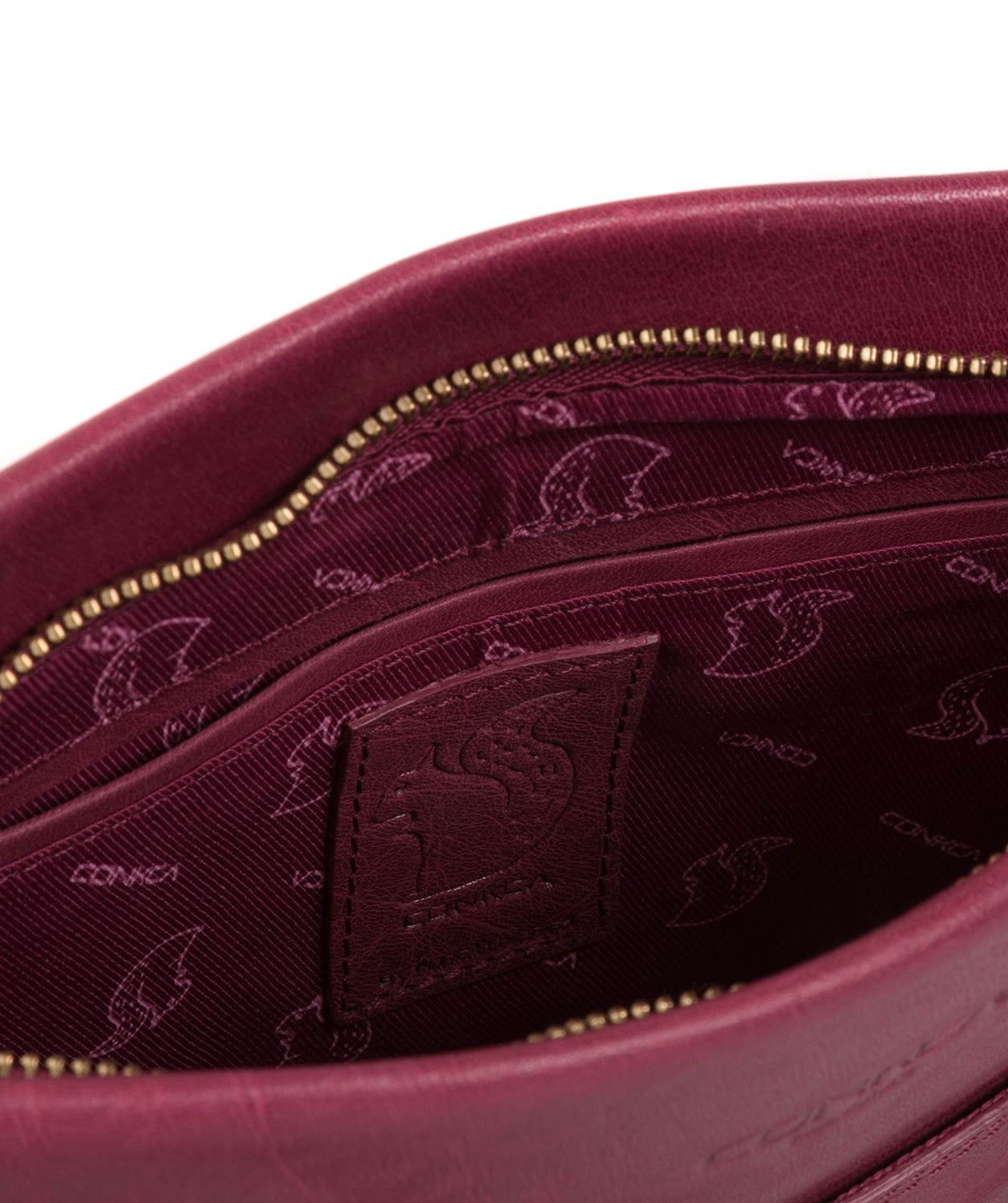 'Lina' Orchid Leather Cross Body Bag image 4