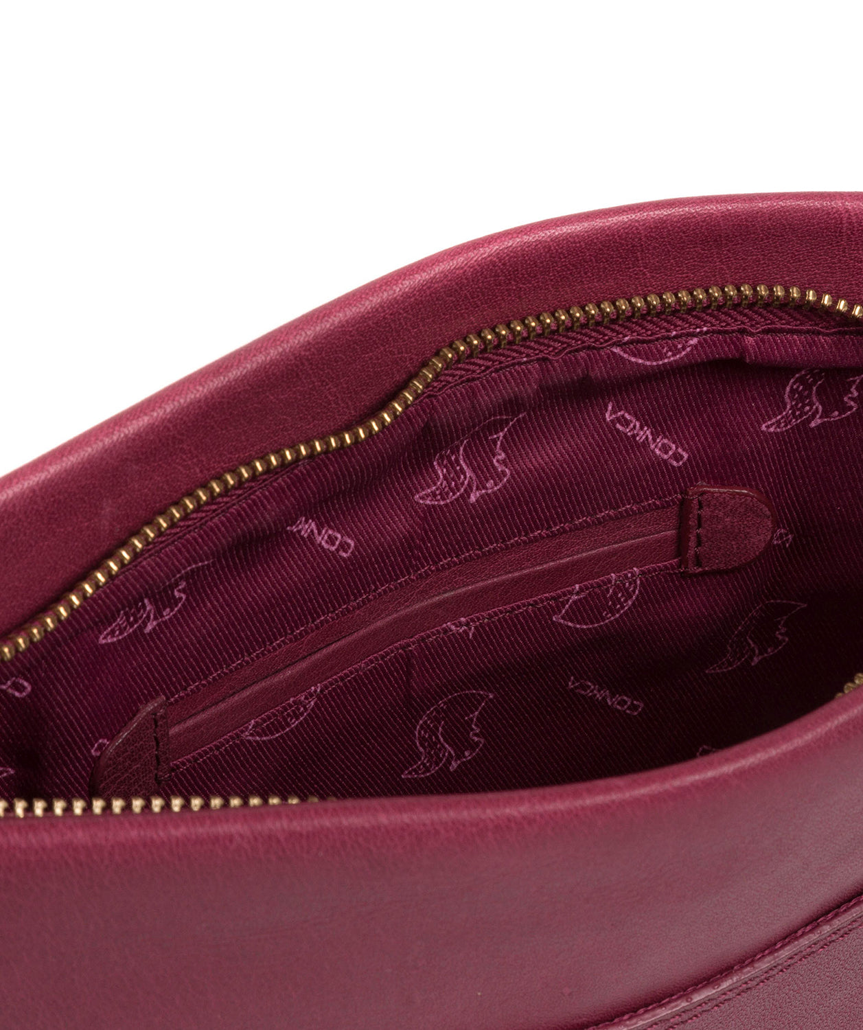 'Lina' Orchid Leather Cross Body Bag image 6