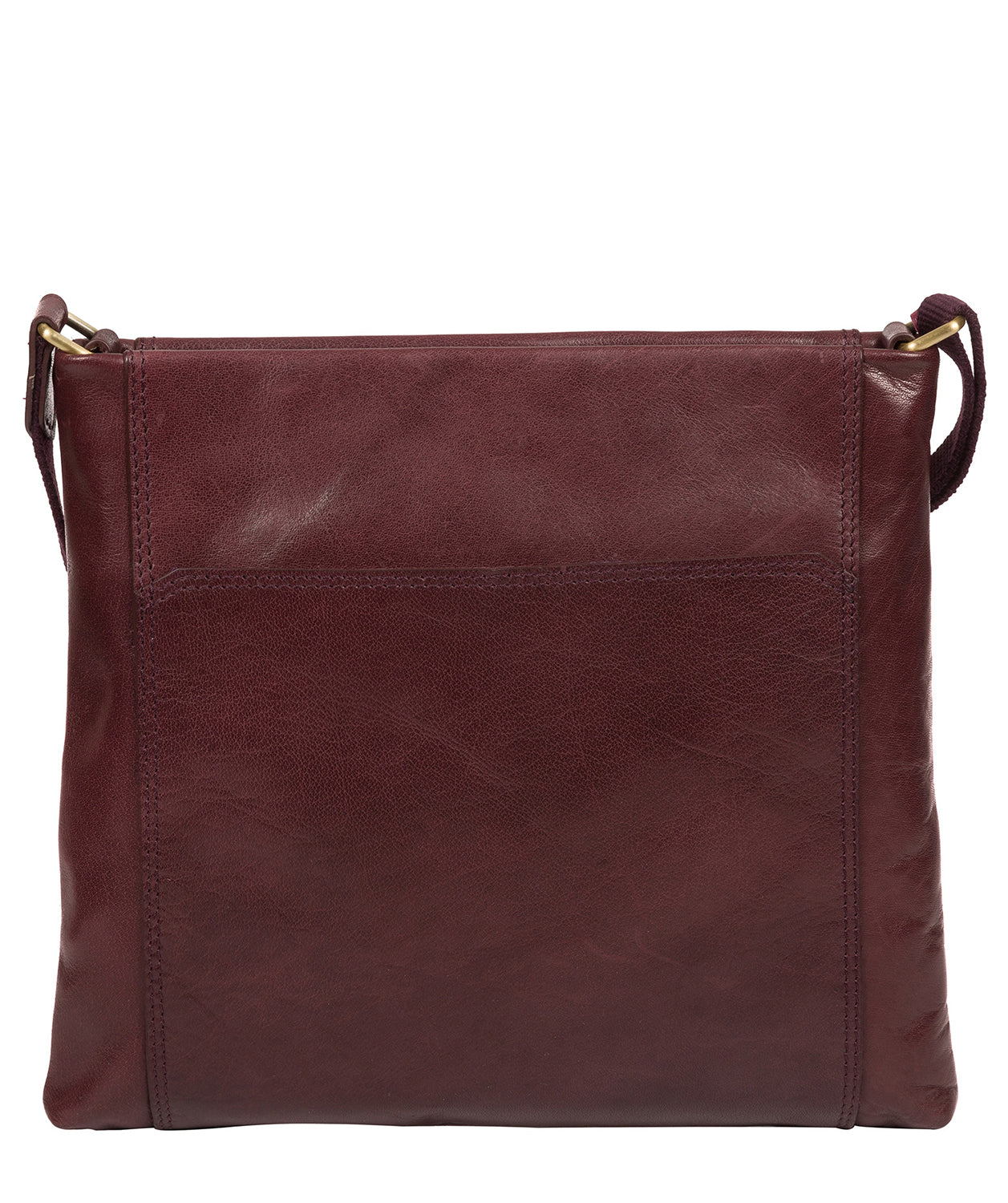'Lina' Plum Leather Cross Body Bag image 3