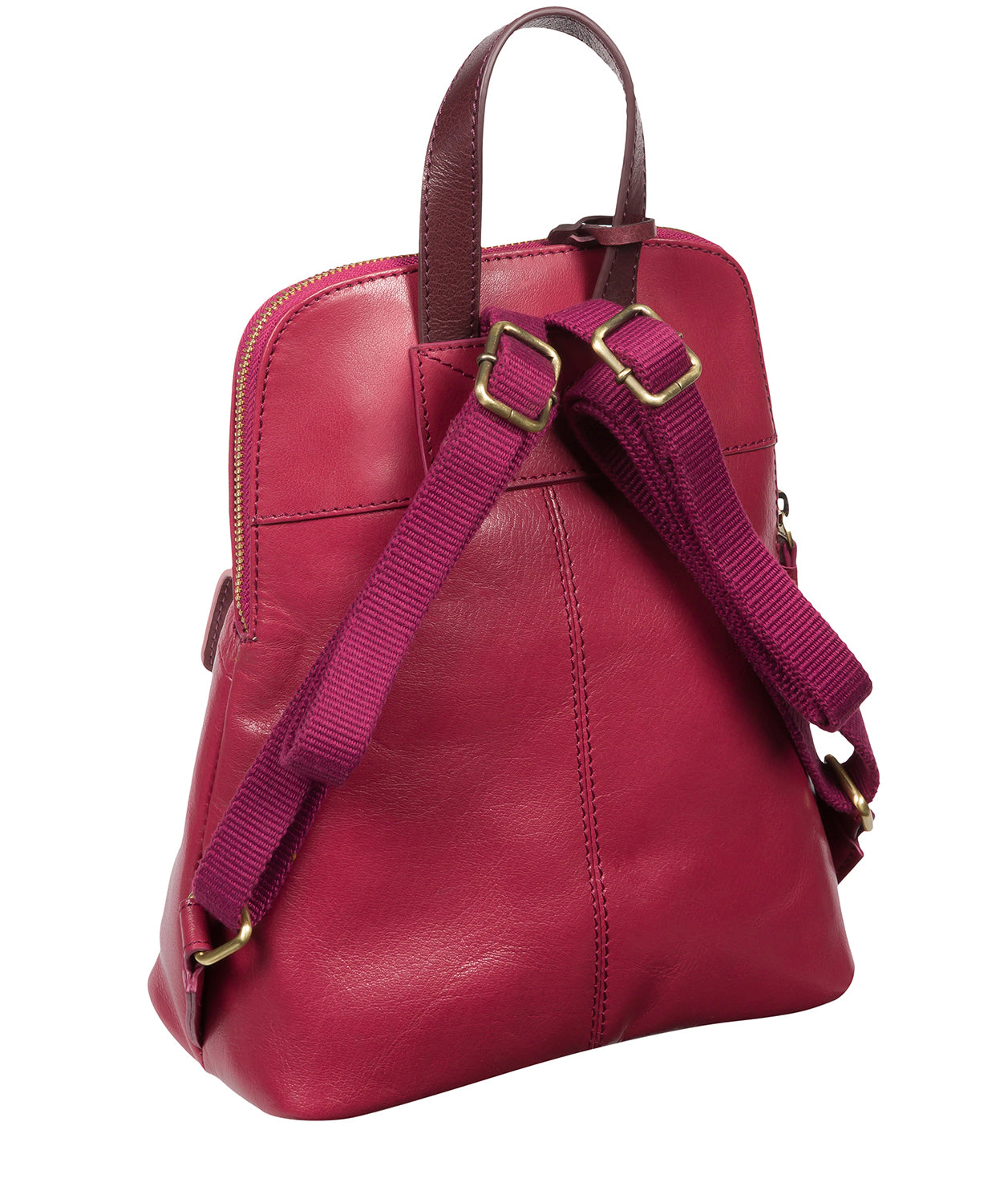 'Kendal' Orchid, Plum & Blush Leather Backpack