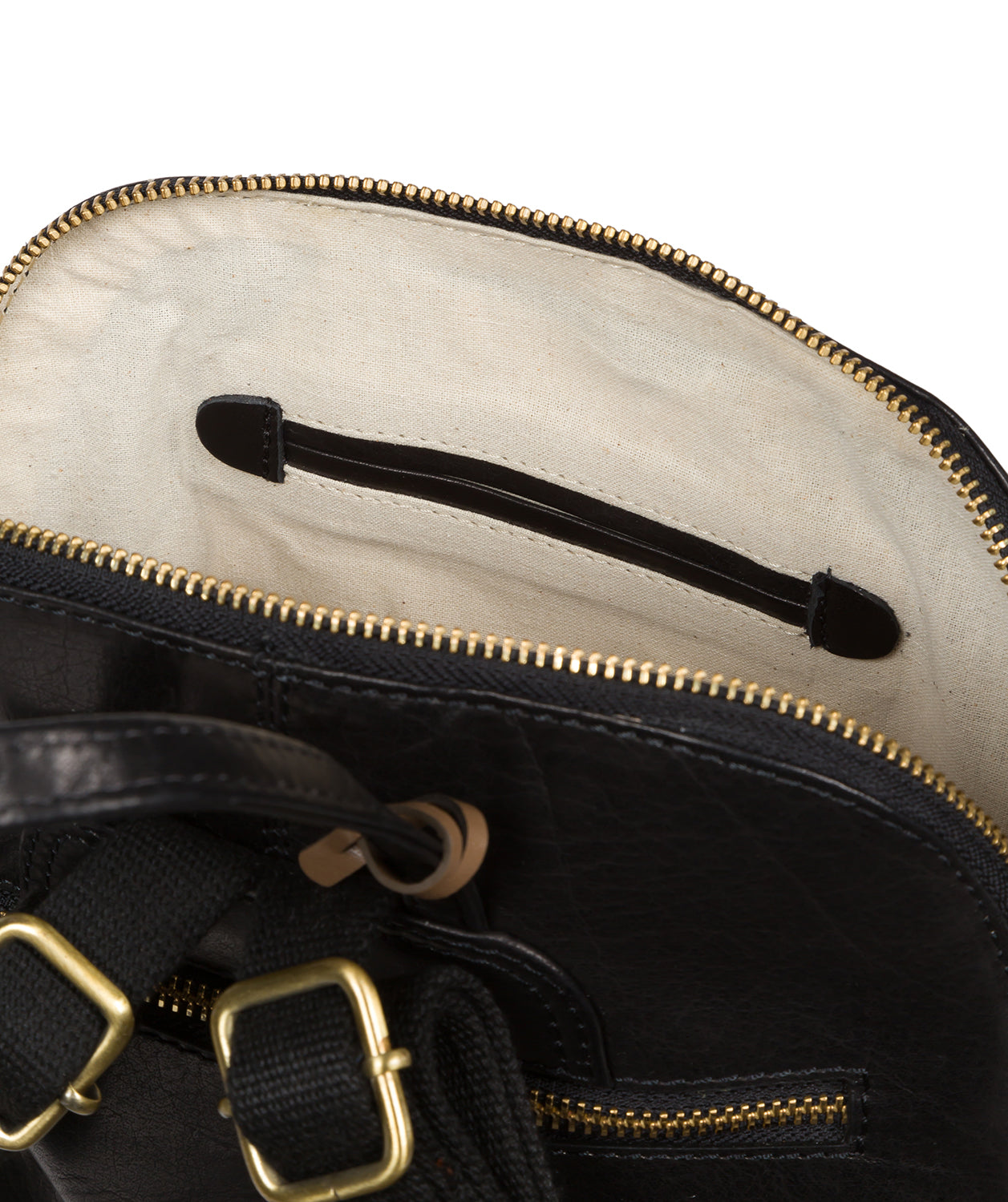 Conkca London Originals Collection #product-type#: 'Zoe' Black Leather Backpack