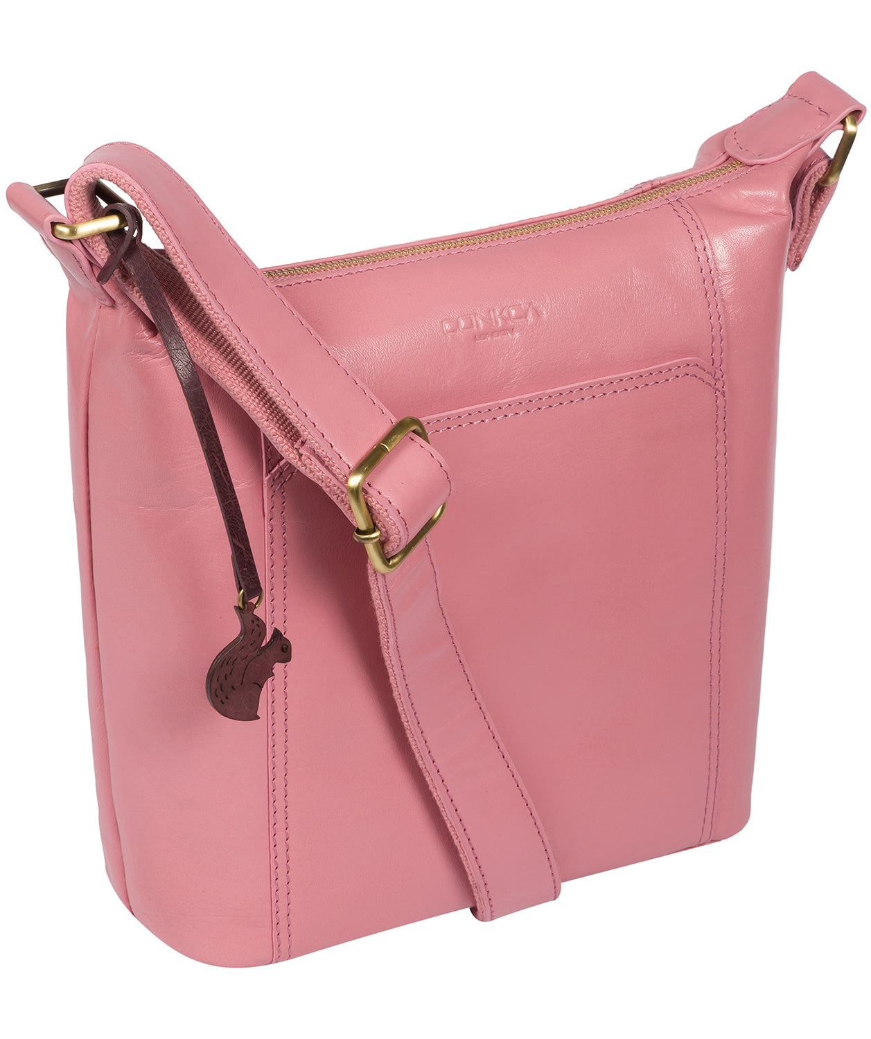 'Yasmin' Blush Leather Cross Body Bag