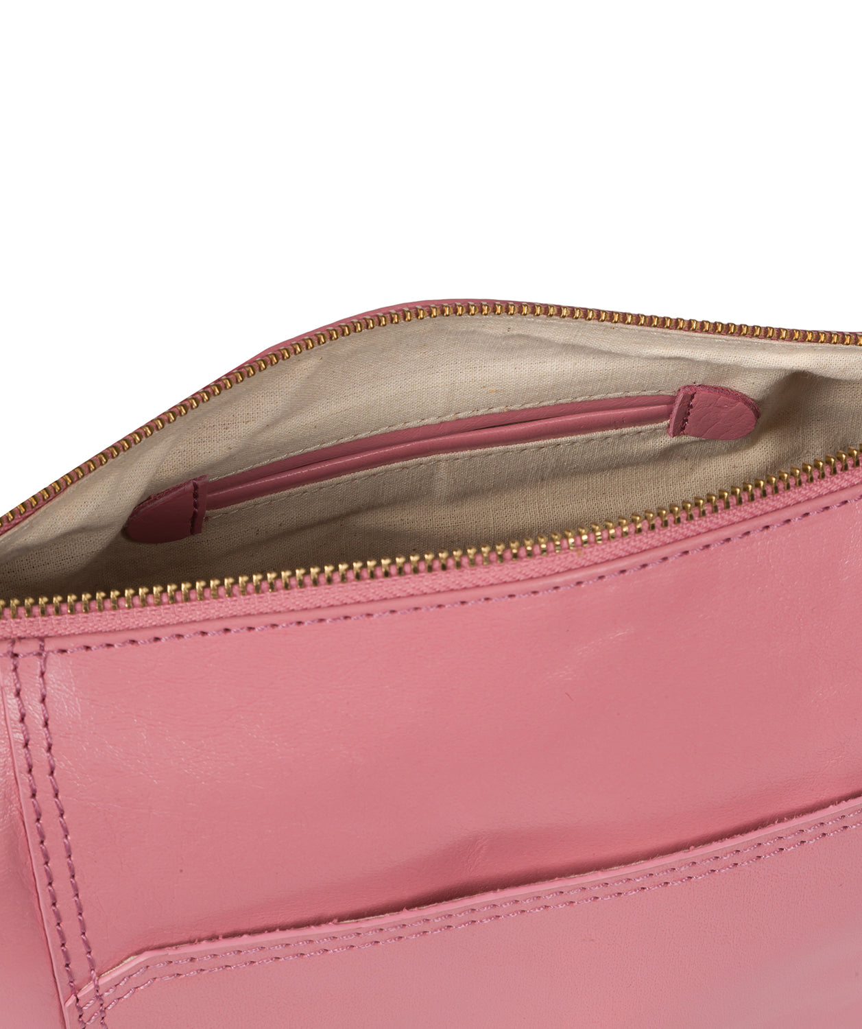 'Yasmin' Blush Leather Cross Body Bag