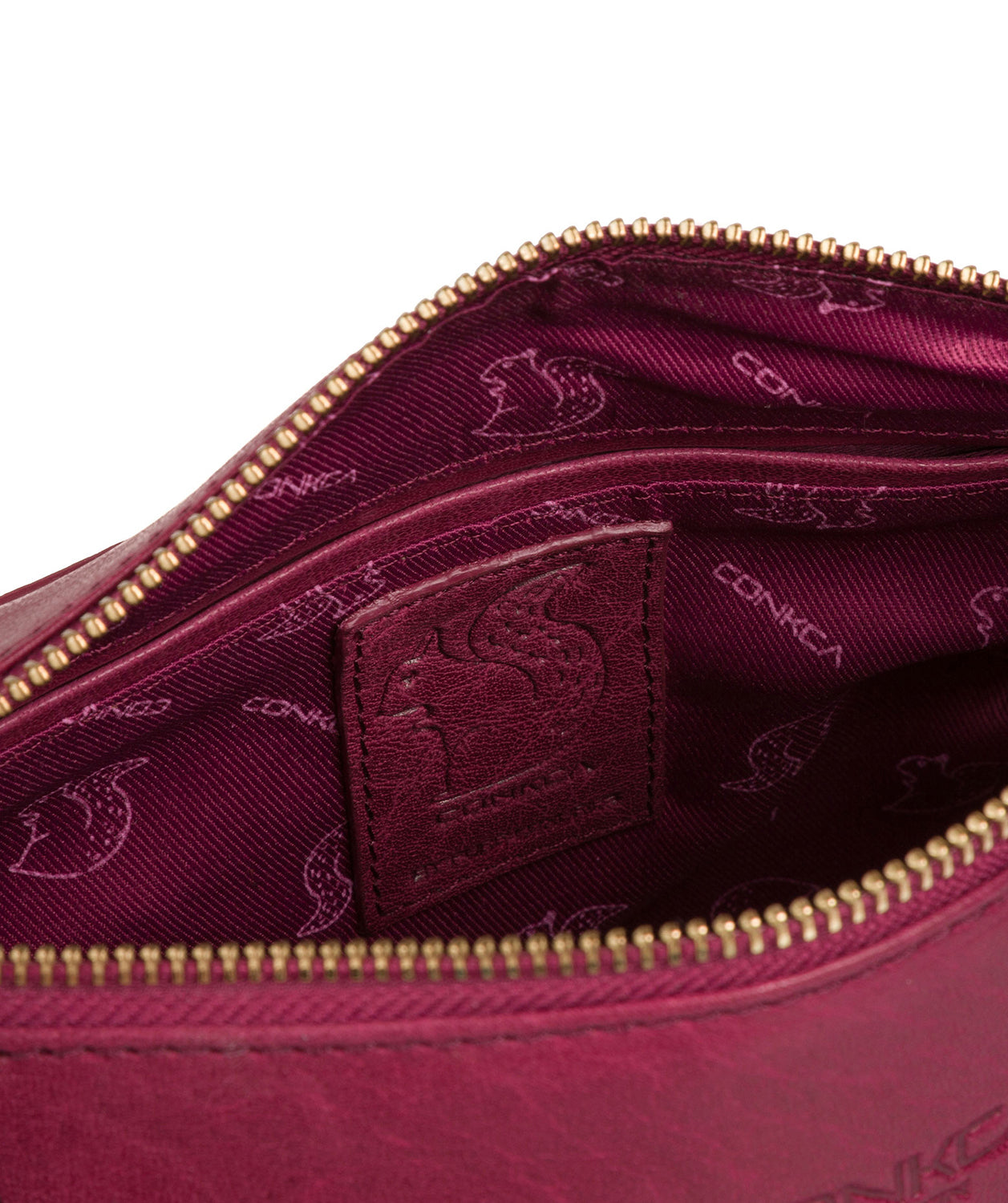 'Yasmin' Orchid Leather Cross Body Bag Pure Luxuries London