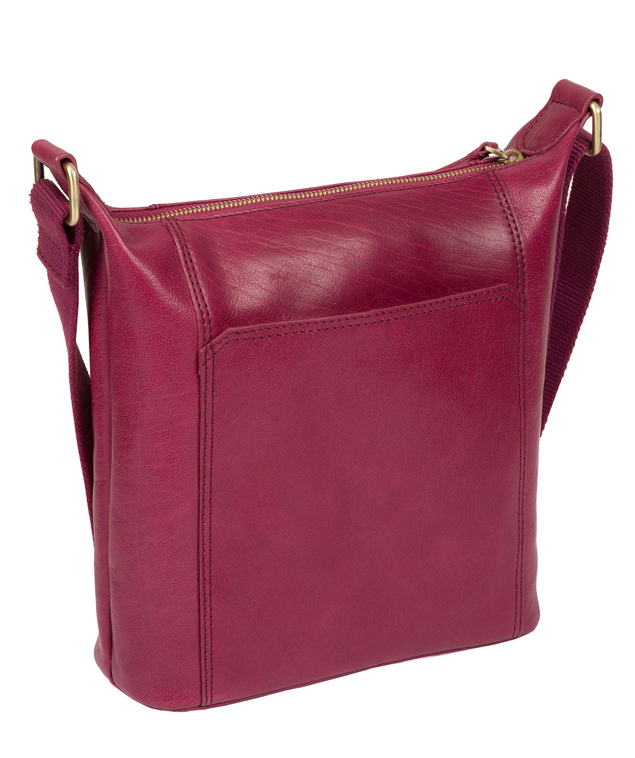 'Yasmin' Orchid Leather Cross Body Bag Pure Luxuries London