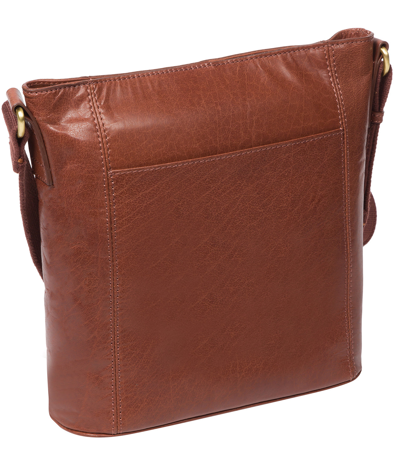 'Vonda' Conker Brown Leather Cross Body Bag