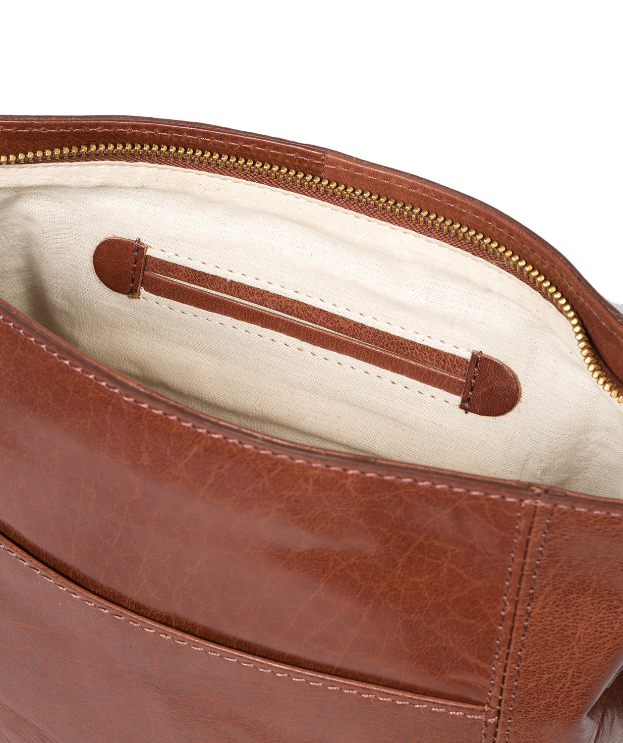 'Vonda' Conker Brown Leather Cross Body Bag