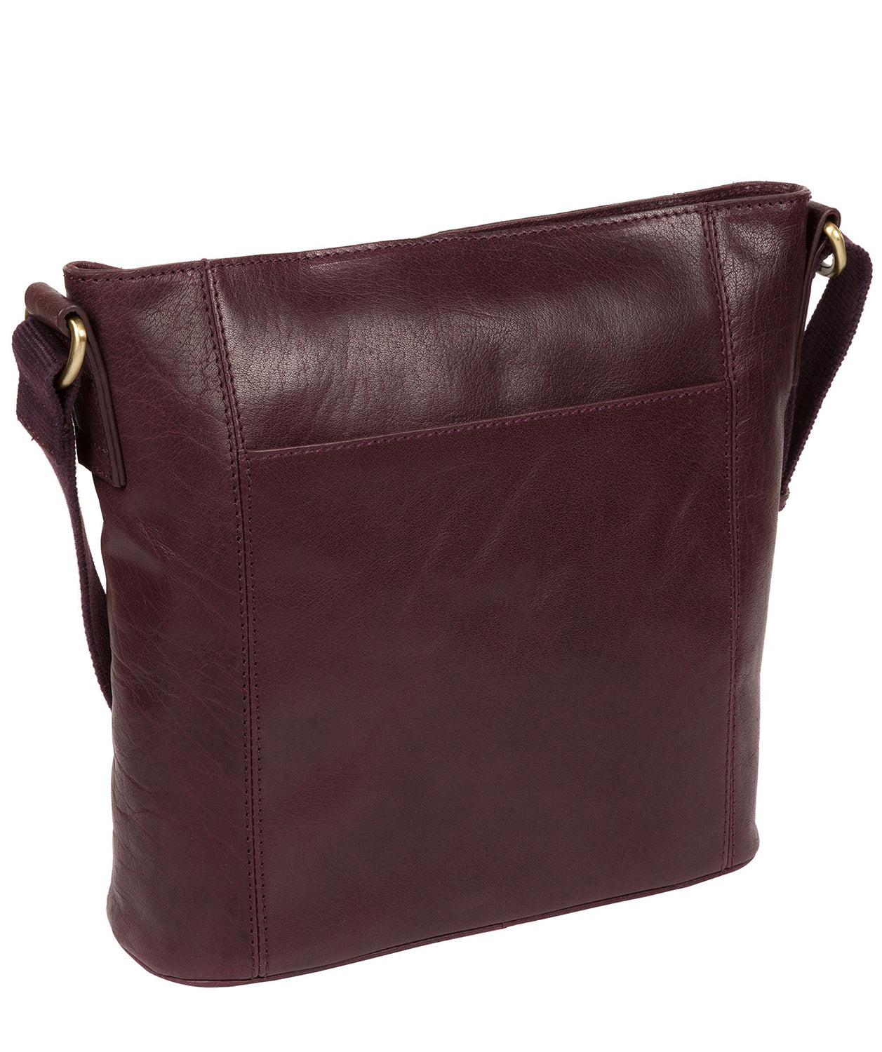 'Vonda' Plum Leather Cross Body Bag image 5