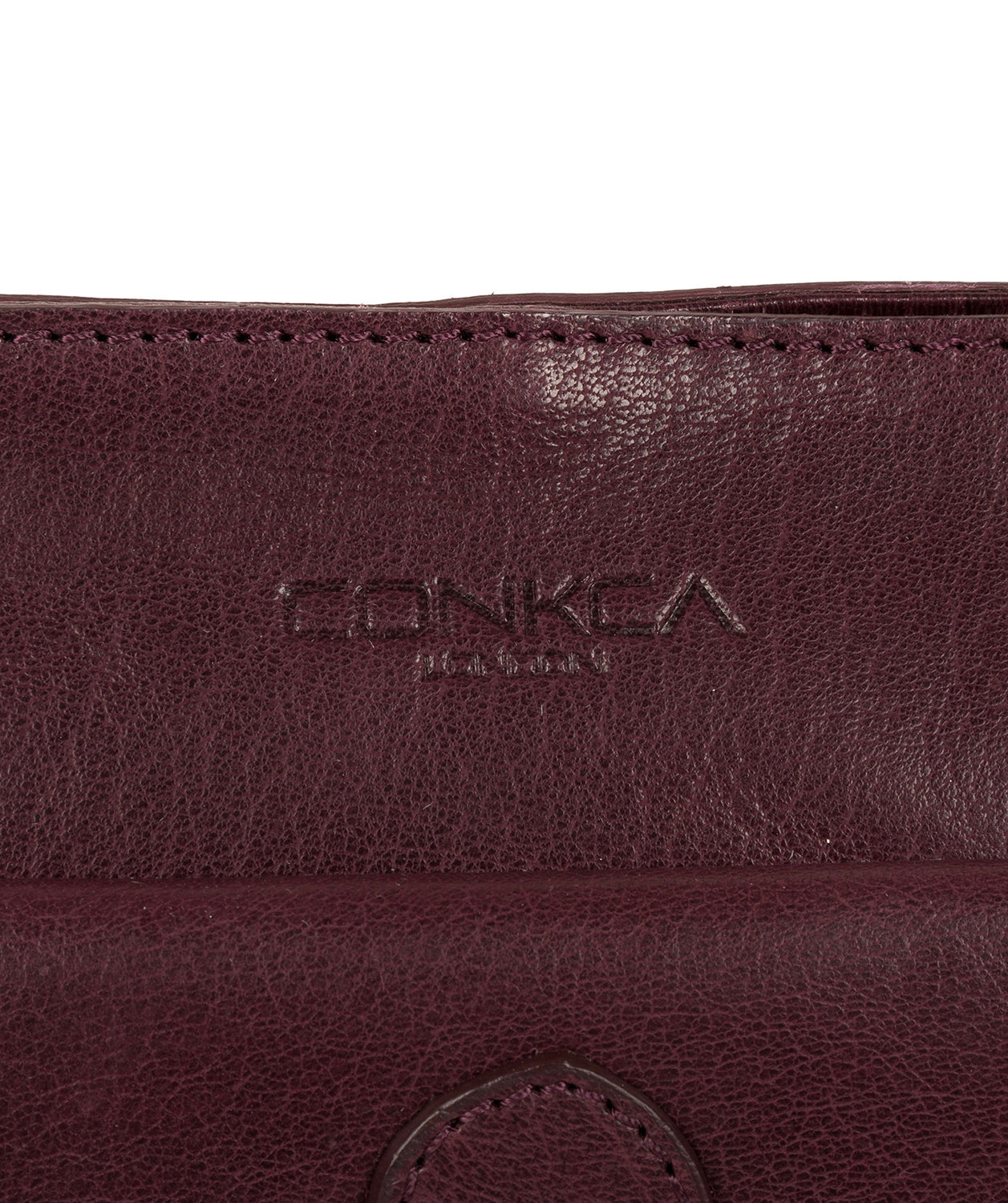 'Vonda' Plum Leather Cross Body Bag image 7