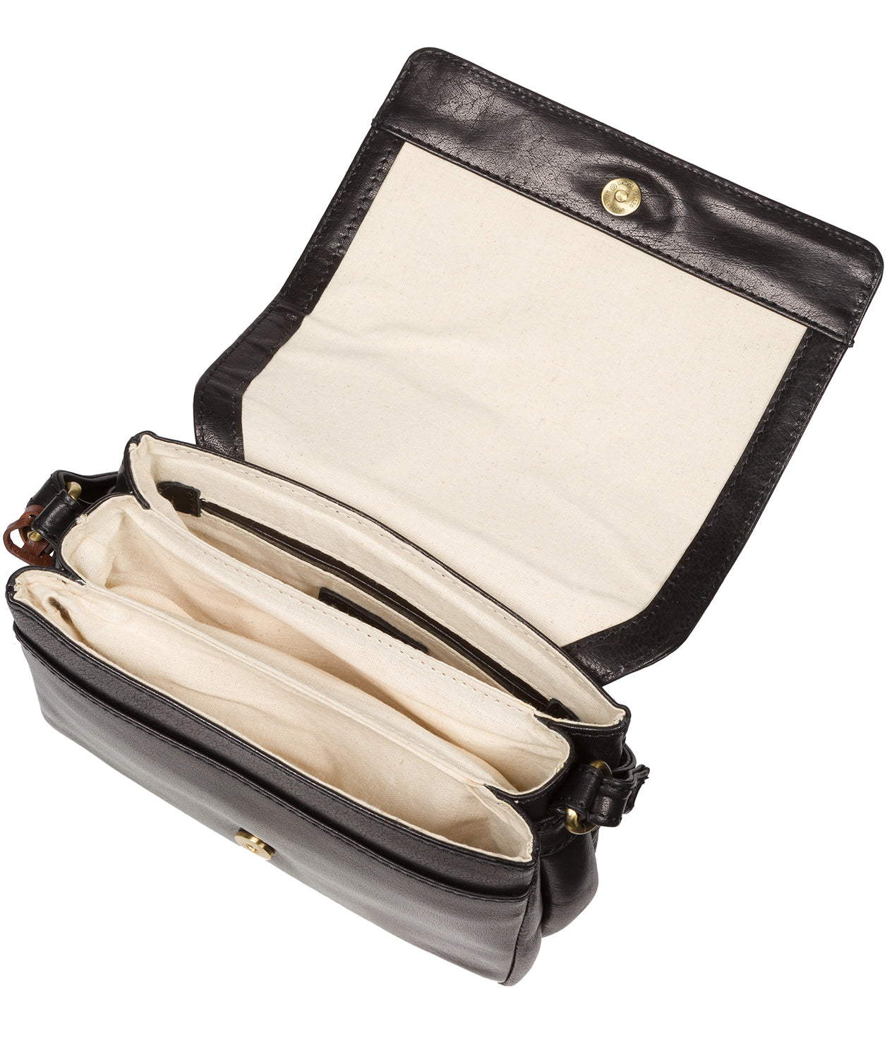 Conkca London Originals Collection #product-type#: 'Marta' Black Leather Cross Body Bag