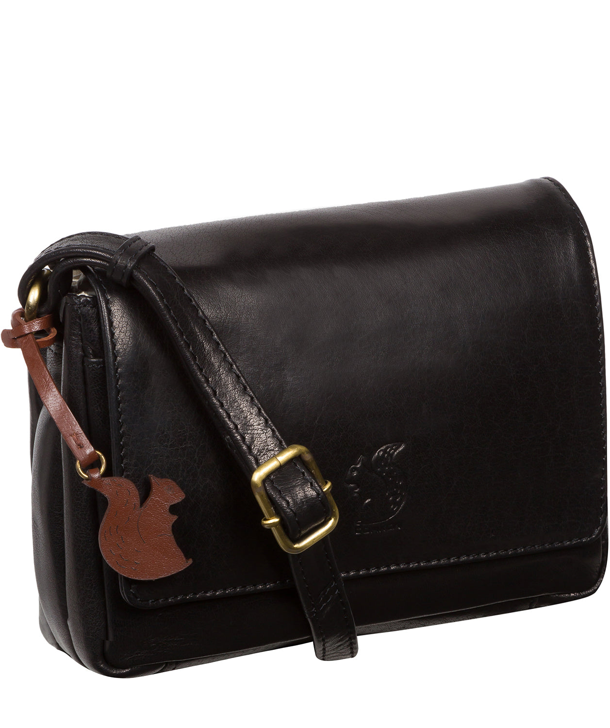 Conkca London Originals Collection #product-type#: 'Marta' Black Leather Cross Body Bag