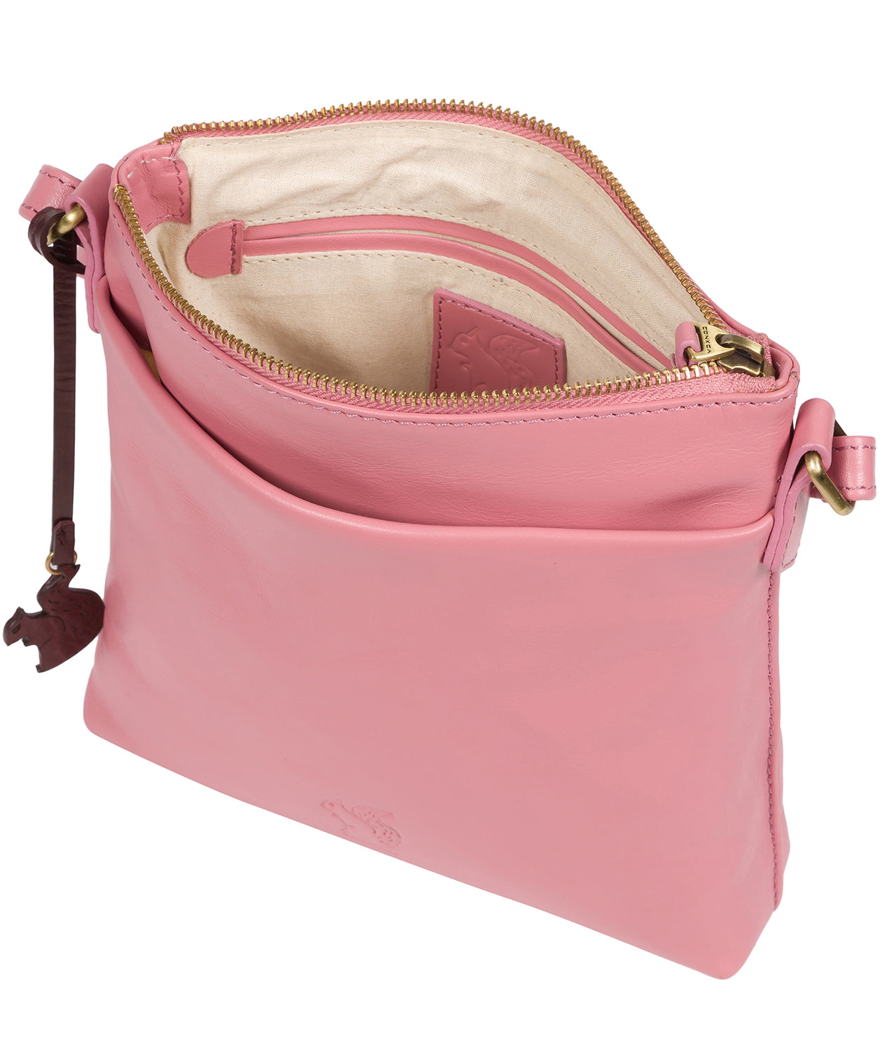 'Nikita' Blush Leather Cross Body Bay