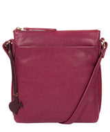 'Nikita' Orchid Leather Cross Body Bag Pure Luxuries London