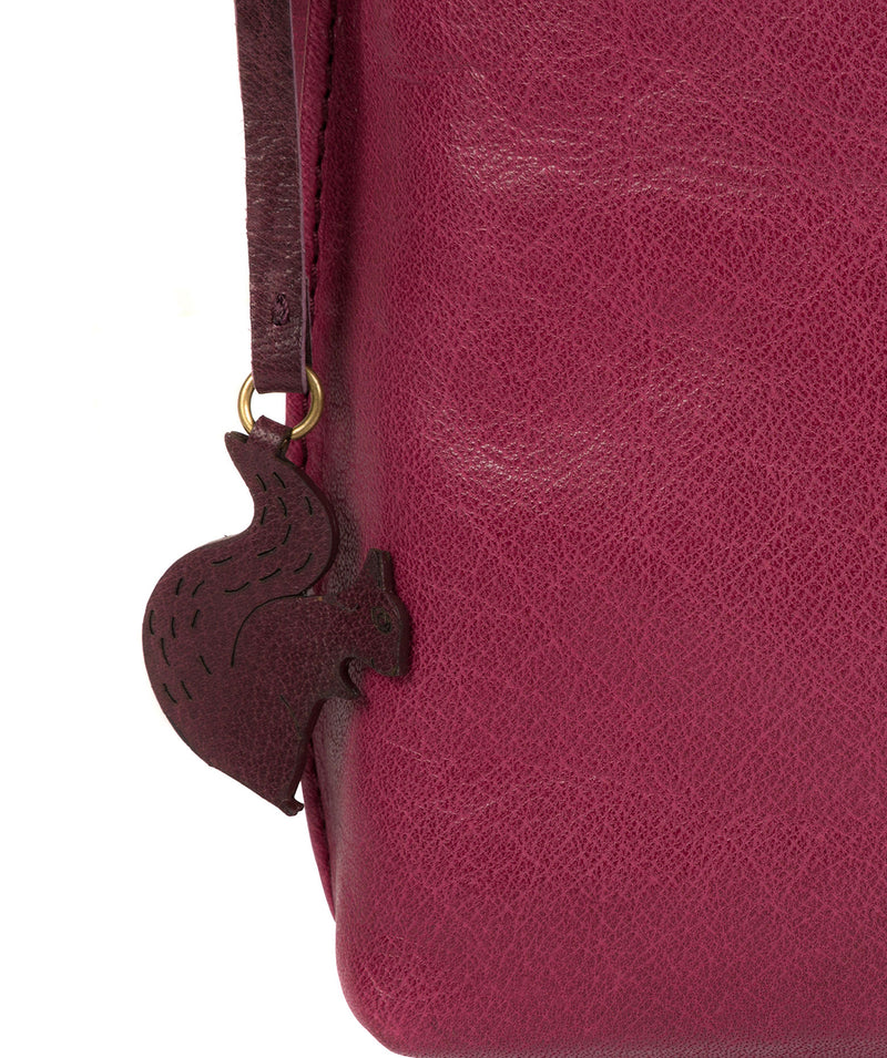 'Nikita' Orchid Leather Cross Body Bag Pure Luxuries London