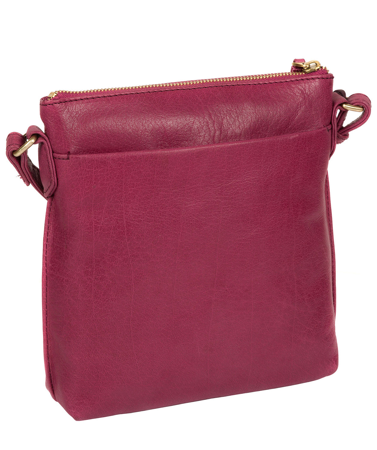 'Nikita' Orchid Leather Cross Body Bag Pure Luxuries London