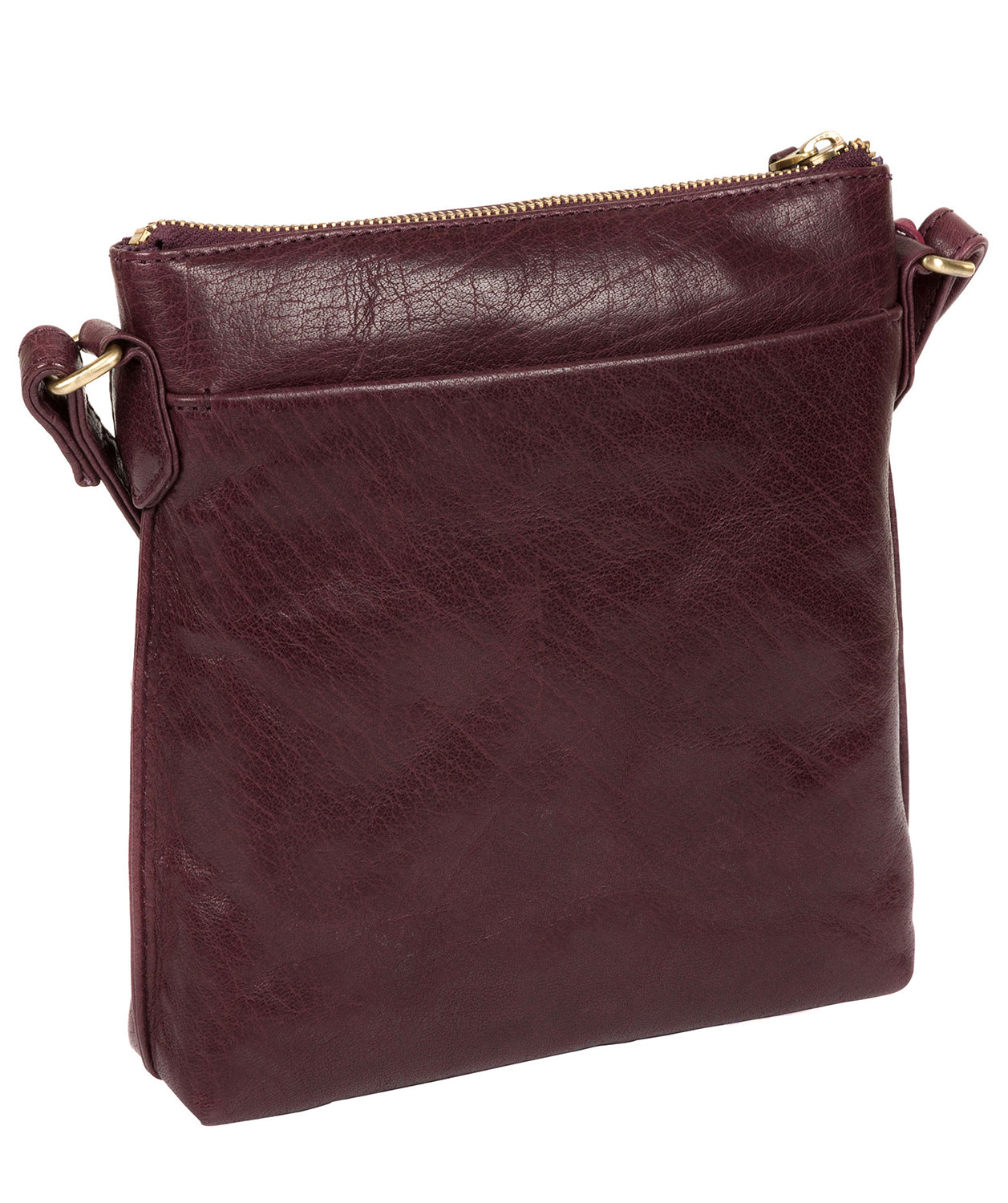 'Nikita' Plum Leather Cross Body Bag image 7