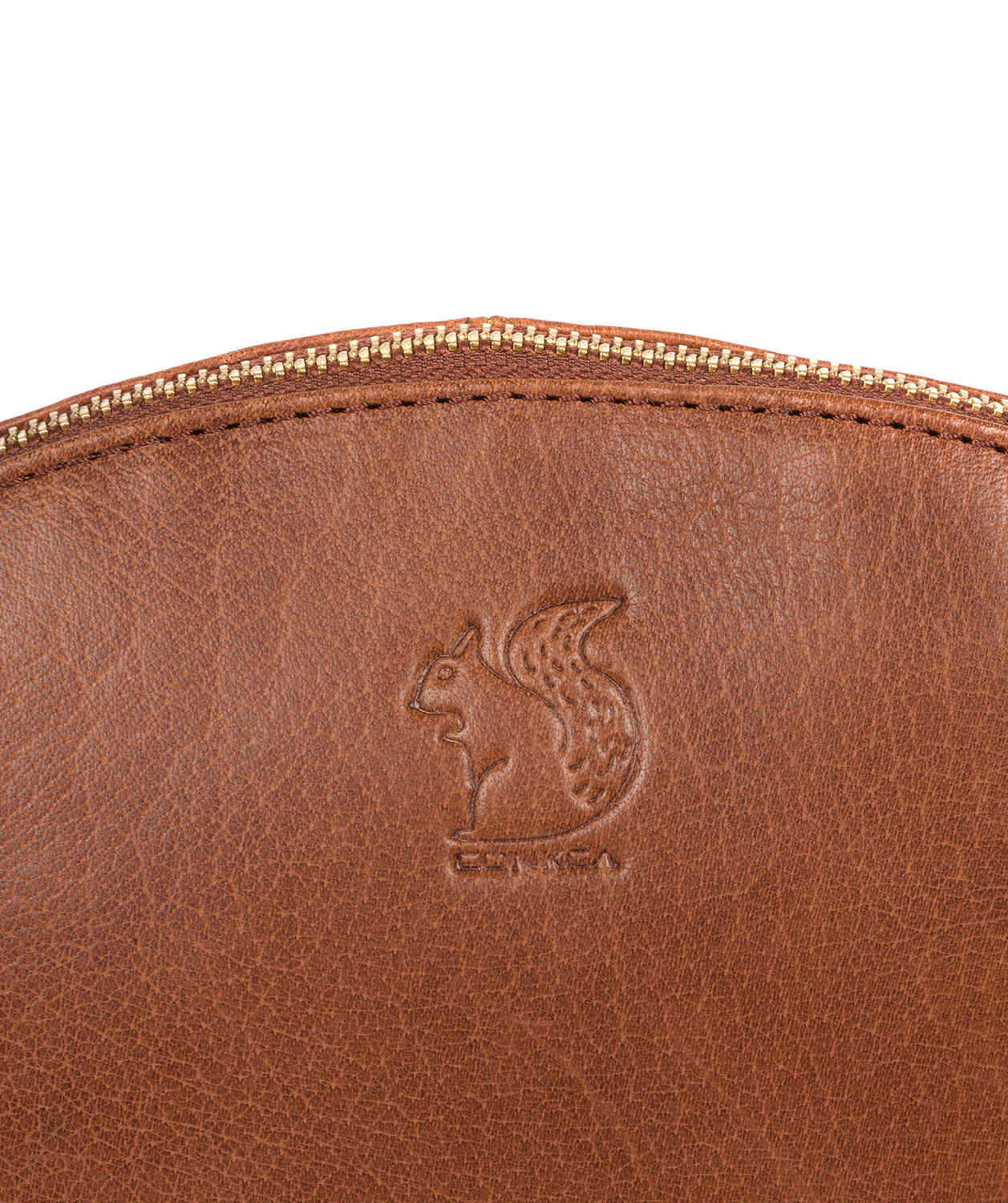 'Wym' Conker Brown Leather Cross Body Bag image 3