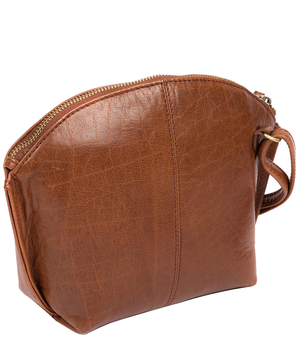 'Wym' Conker Brown Leather Cross Body Bag image 4