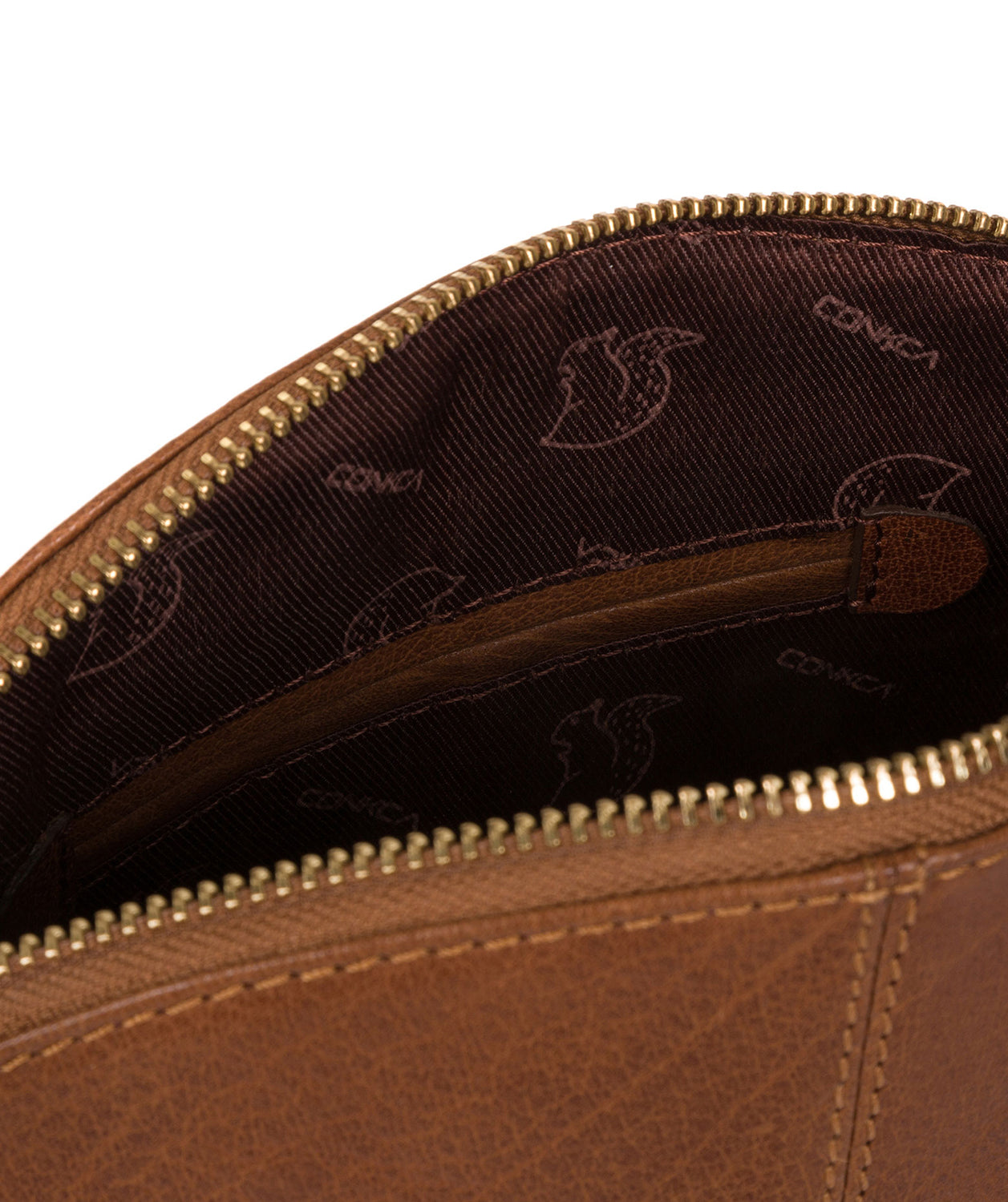 'Wym' Dark Tan Leather Cross Body Bag Pure Luxuries London