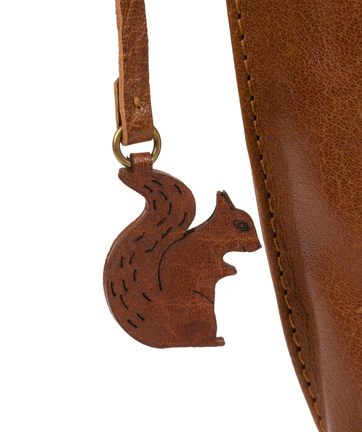 'Wym' Dark Tan Leather Cross Body Bag Pure Luxuries London