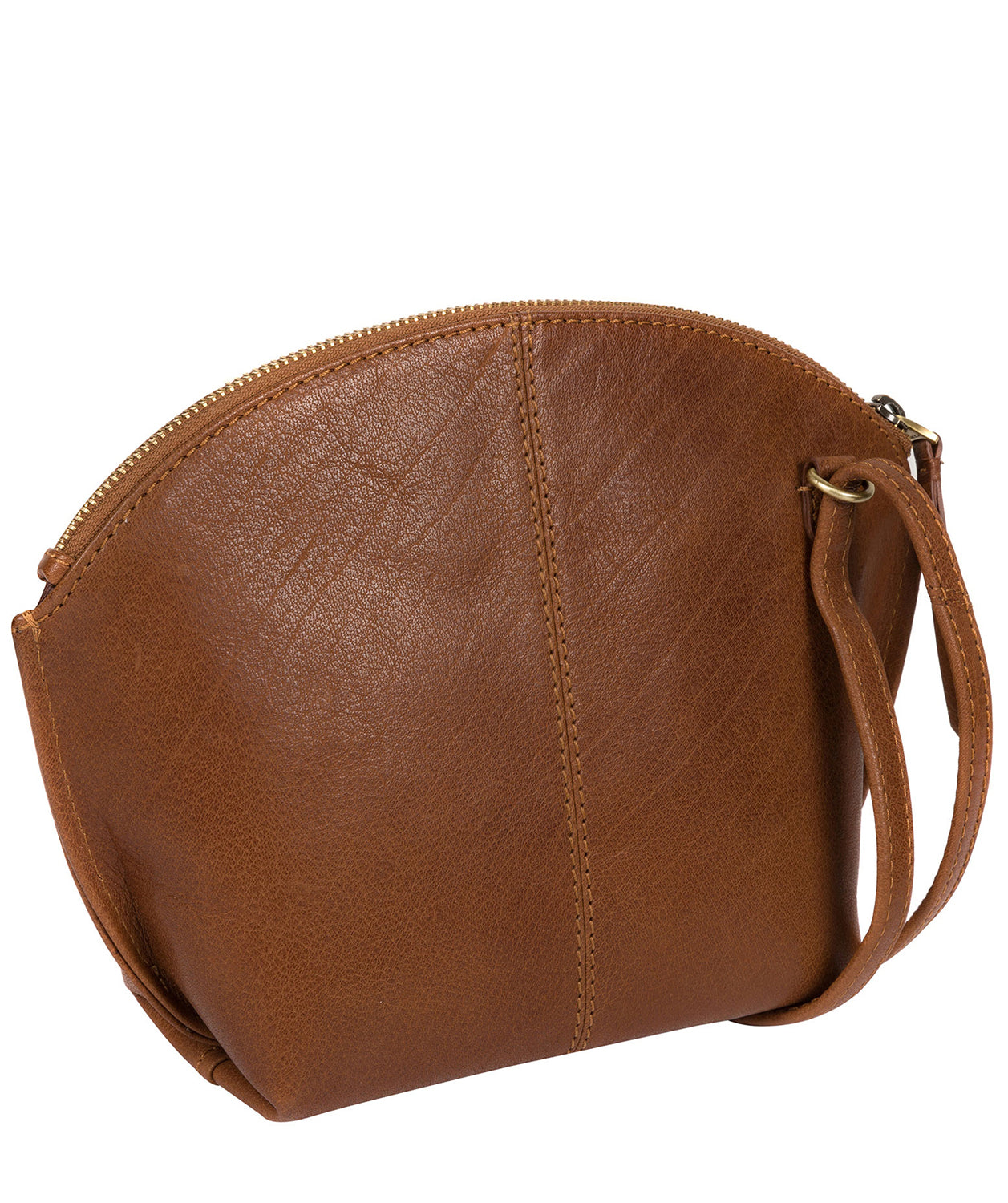 'Wym' Dark Tan Leather Cross Body Bag Pure Luxuries London