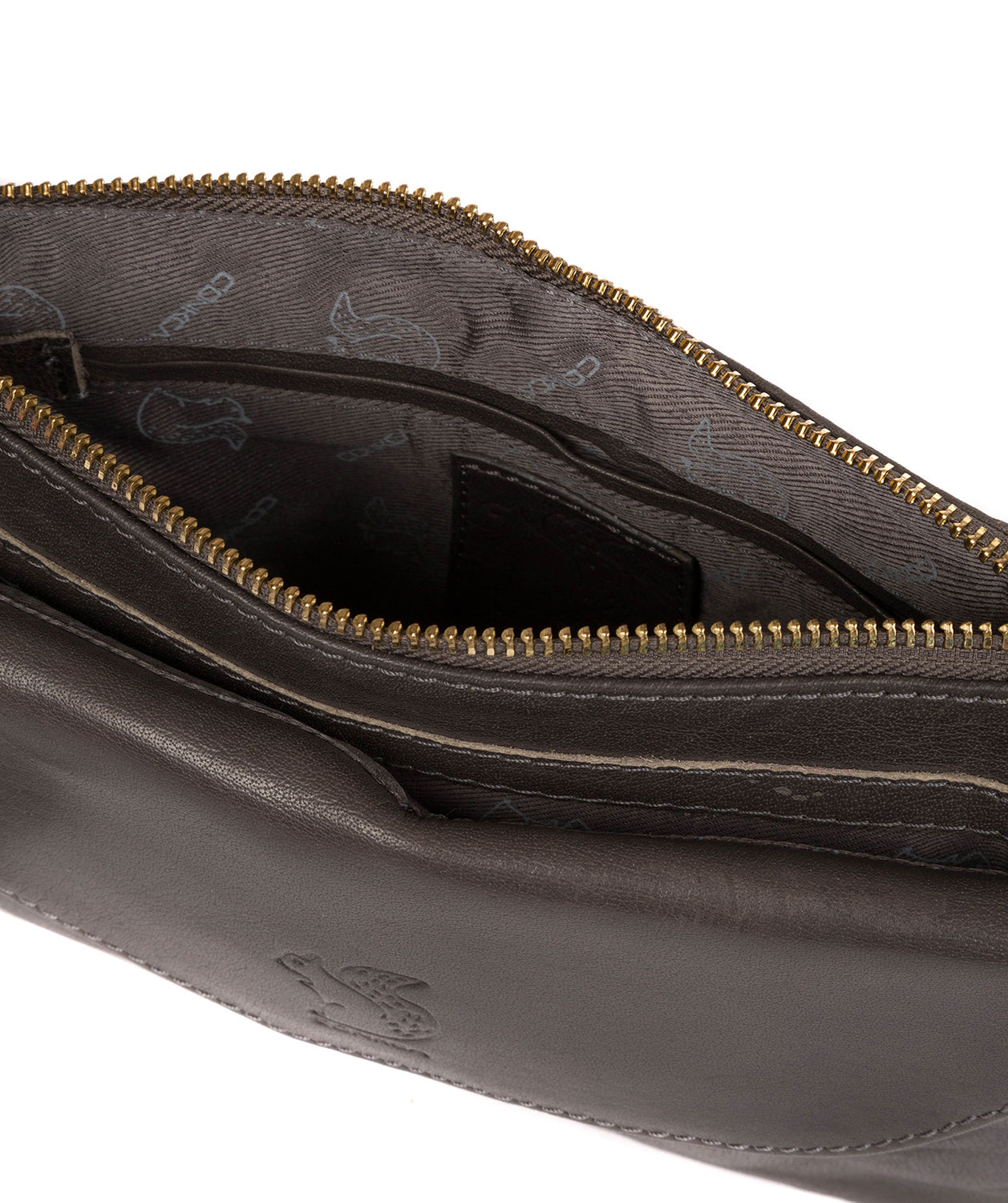 'Tillie' Slate Leather Cross Body Bag Pure Luxuries London