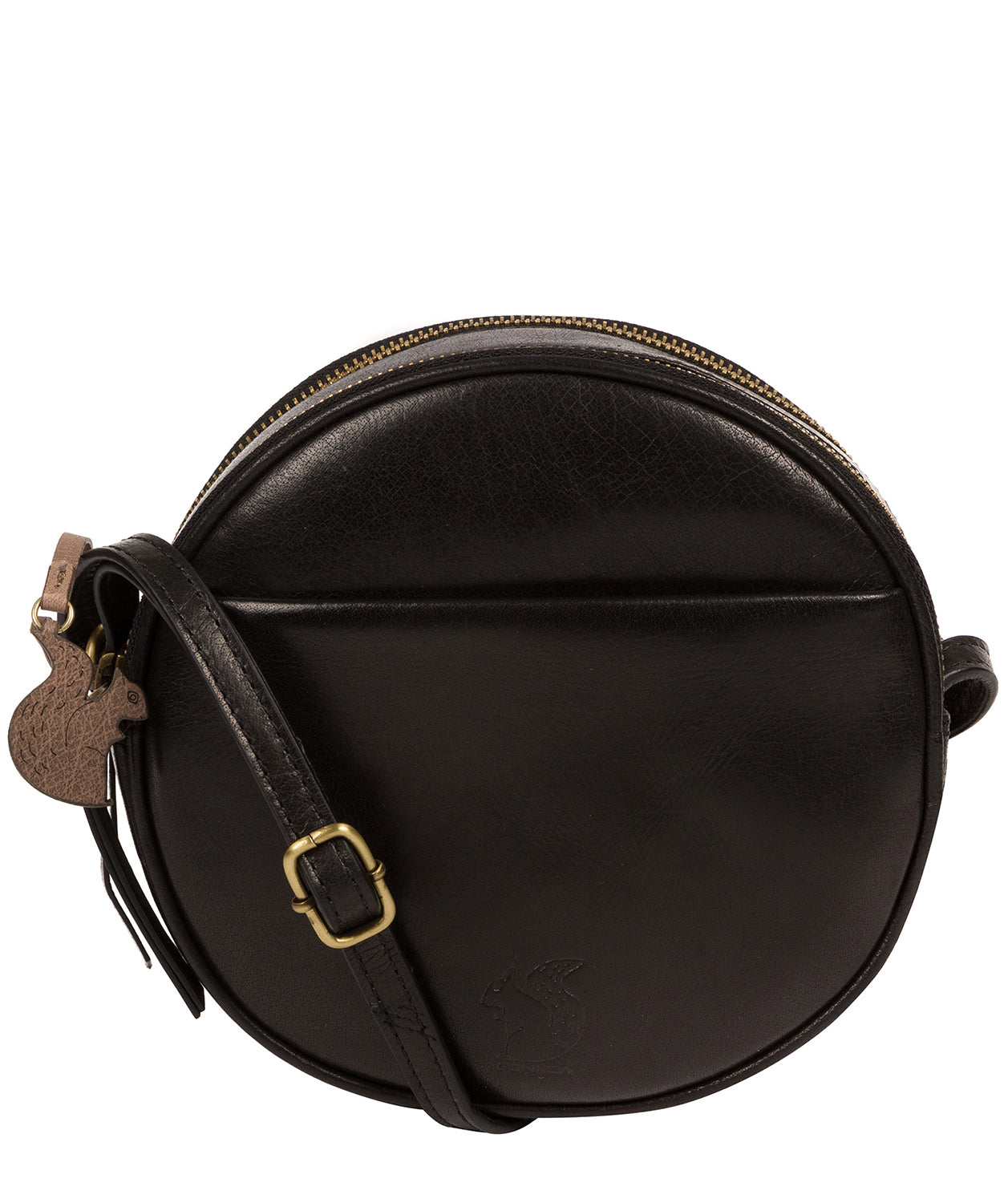'Rolla' Black Leather Cross Body Bag image 1