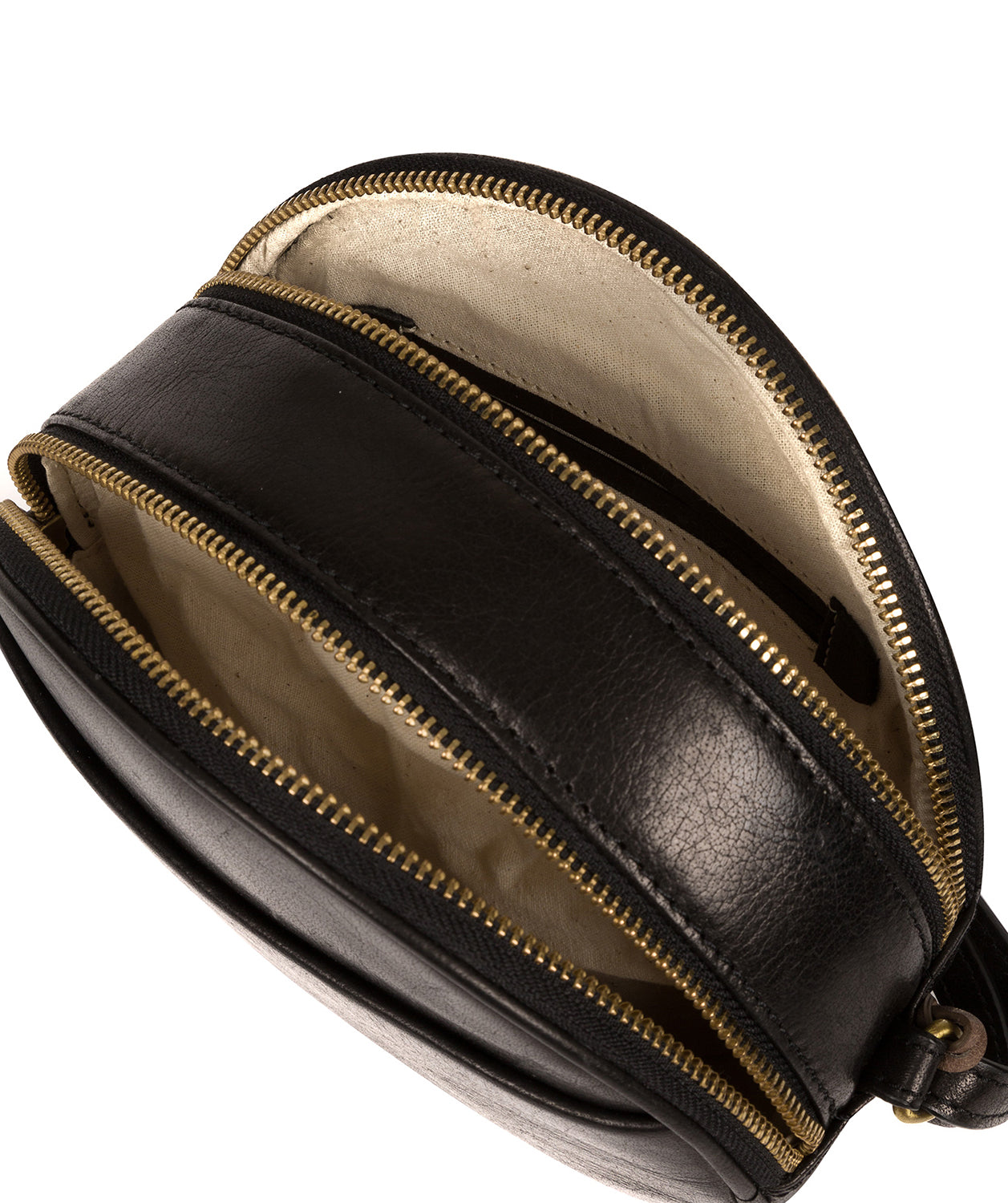 'Rolla' Black Leather Cross Body Bag image 4