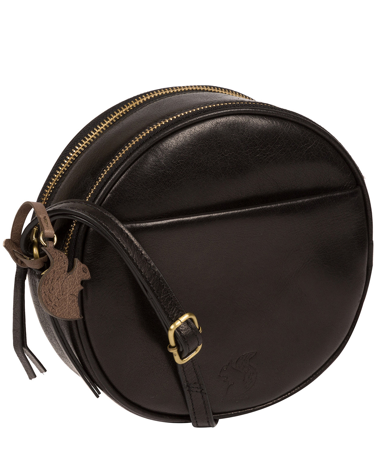 'Rolla' Black Leather Cross Body Bag image 5
