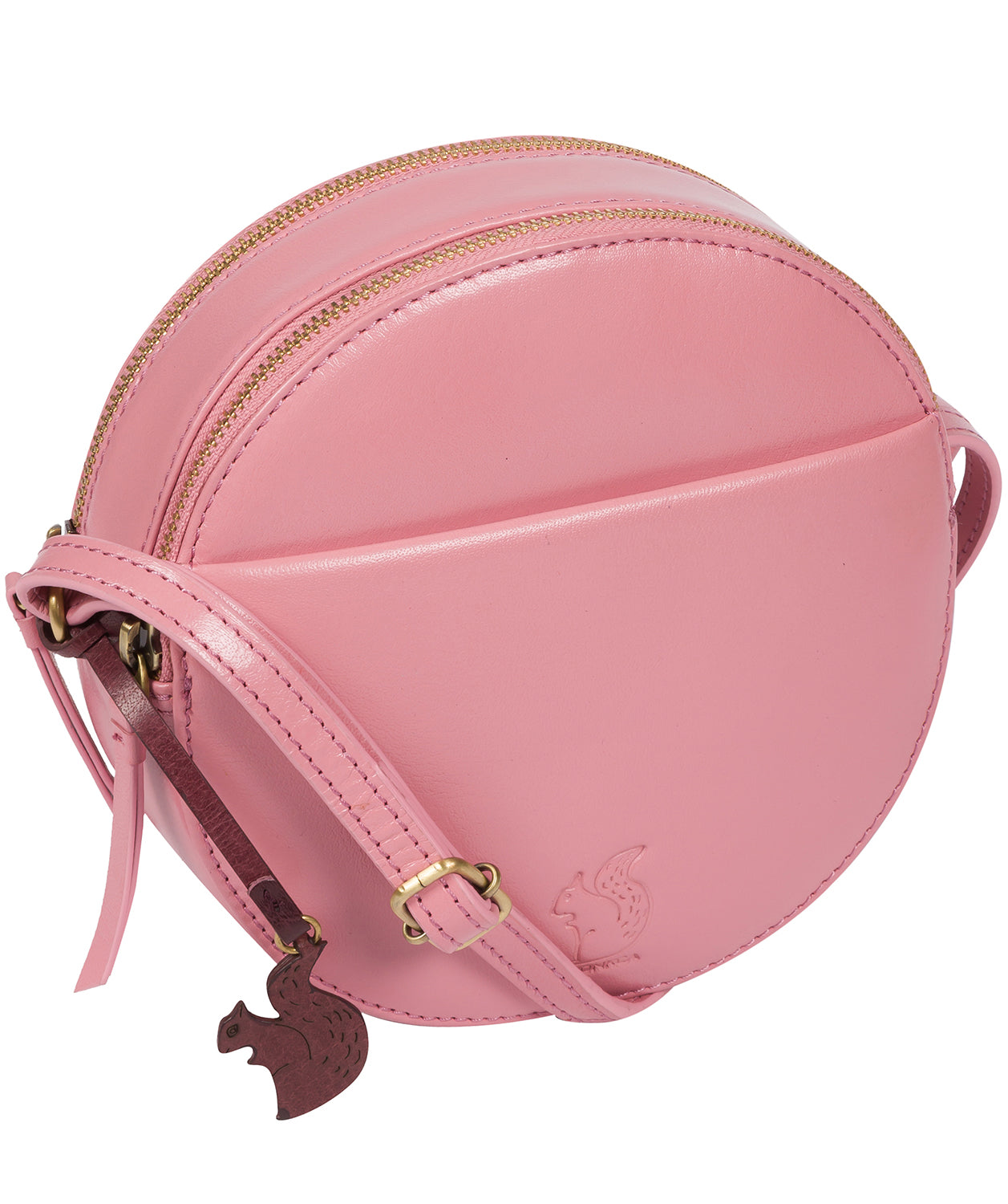 'Rolla' Blush Leather Cross Body Bag