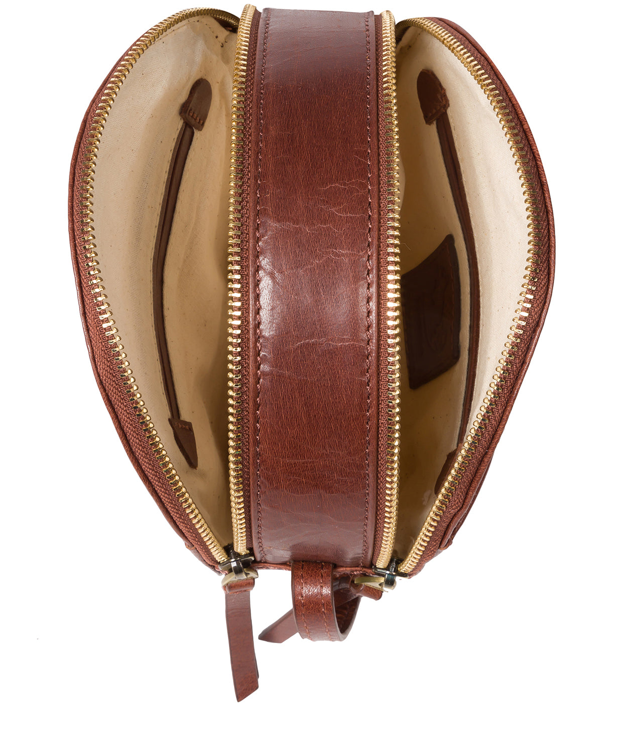 'Rolla' Conker Brown Leather Cross Body Bag