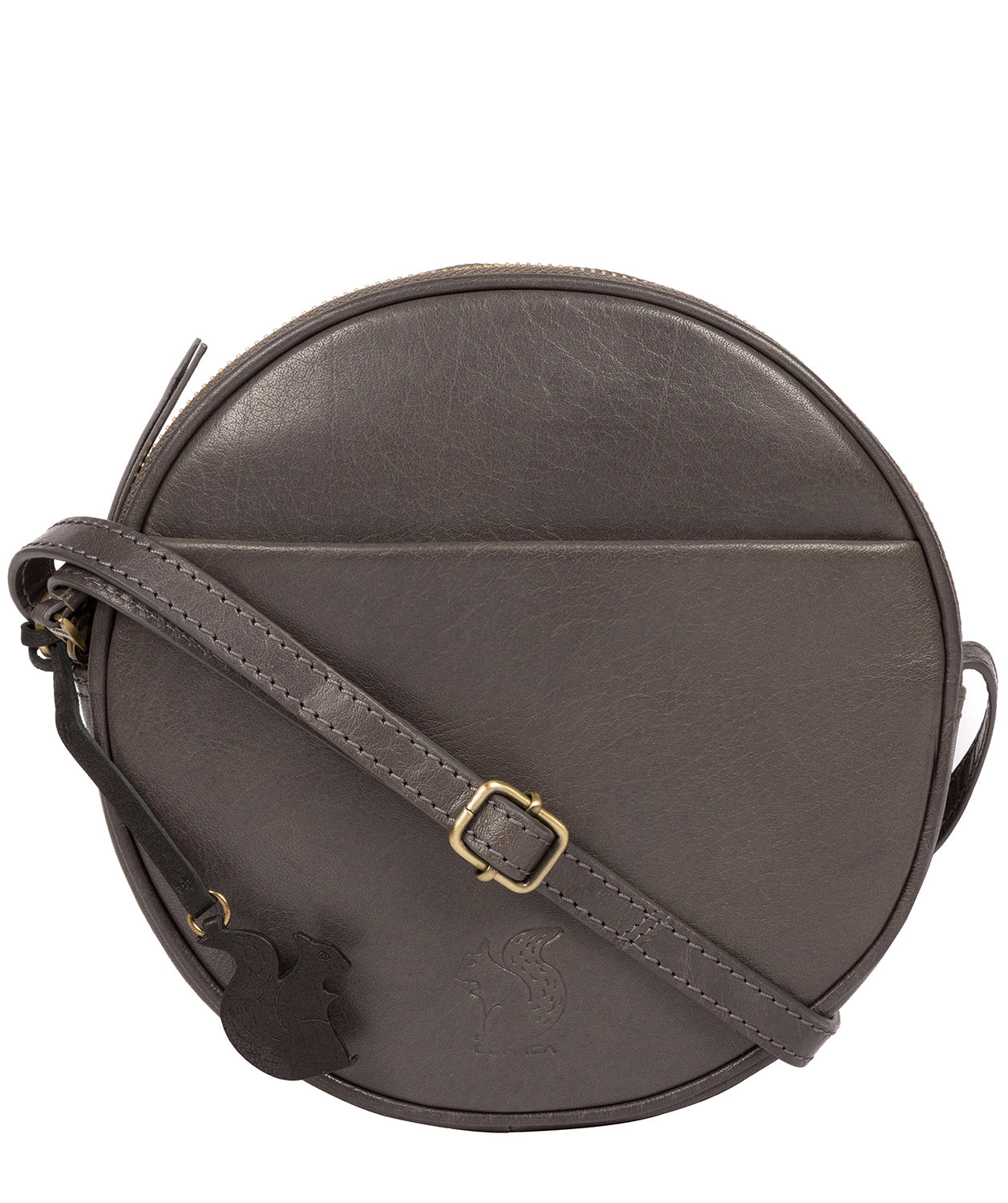 'Rolla' Slate Leather Cross Body Bag Pure Luxuries London