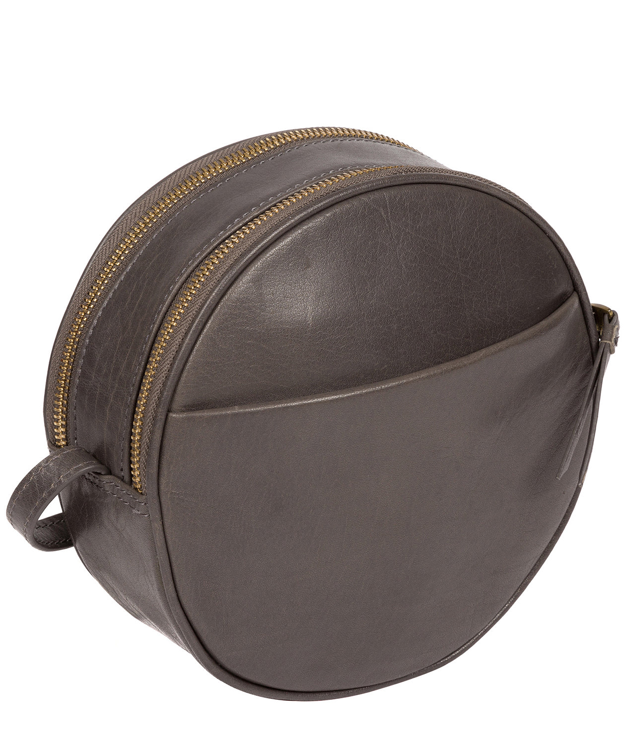 'Rolla' Slate Leather Cross Body Bag Pure Luxuries London