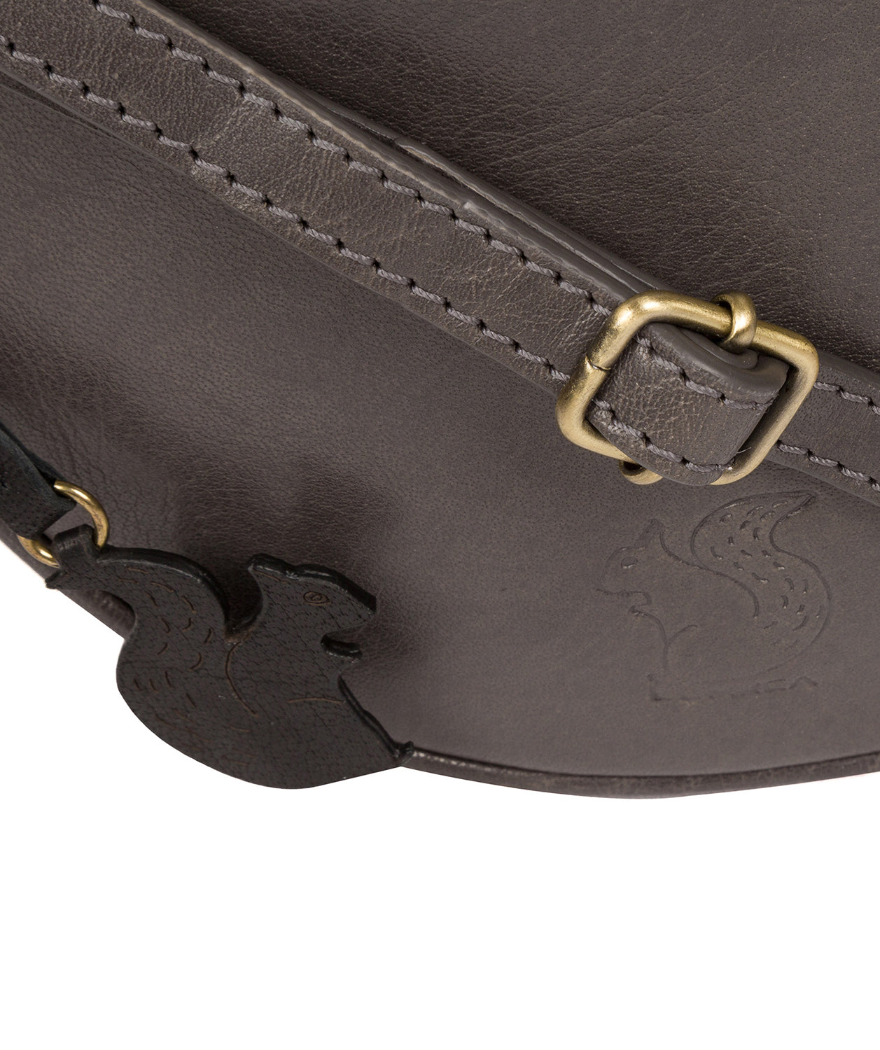 'Rolla' Slate Leather Cross Body Bag Pure Luxuries London