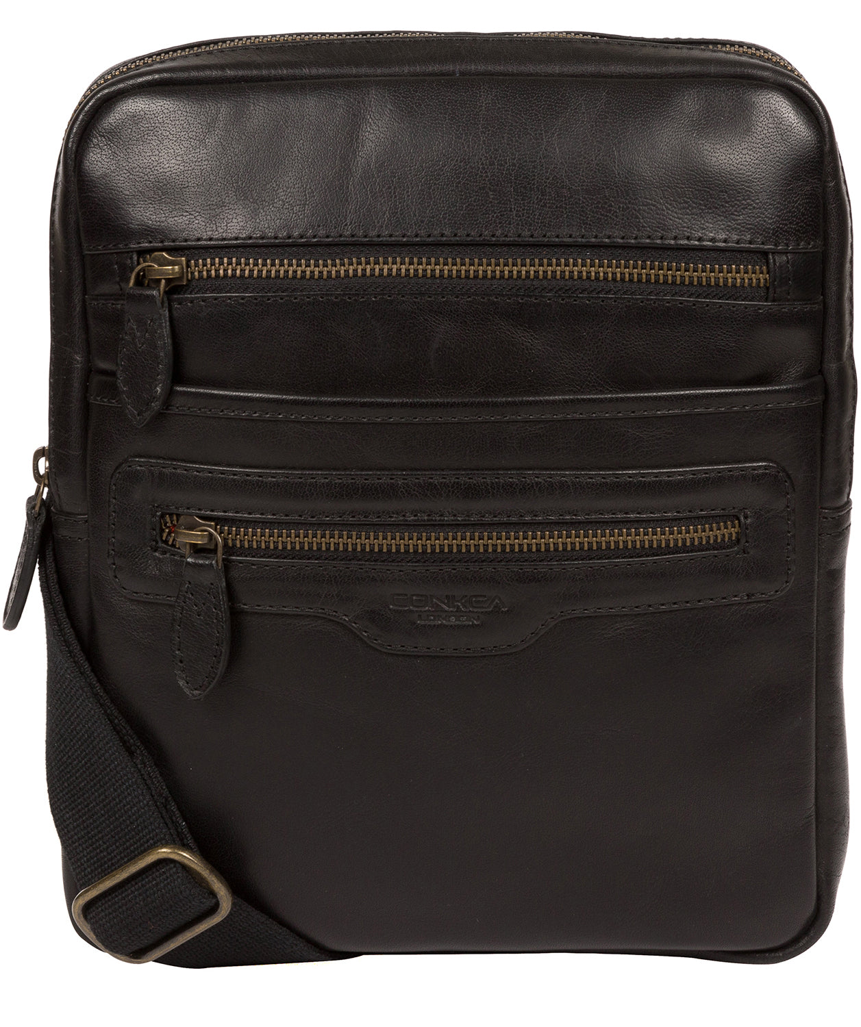 'Jairizinho' Black Leather Cross Body Bag image 1