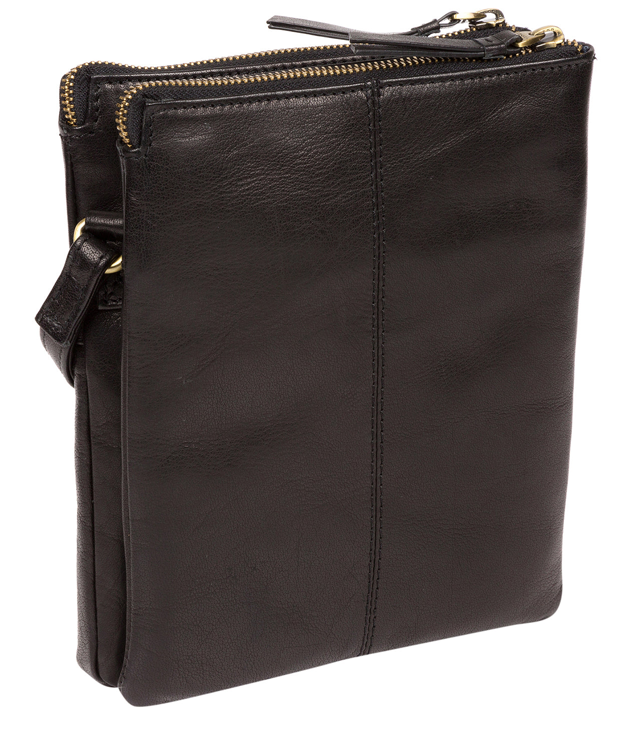 'Fernandez' Black Leather Cross Body Bag