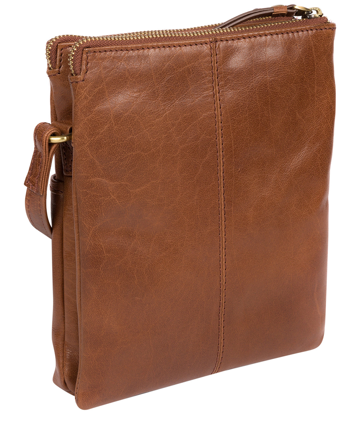 'Fernandez' Conker Brown Leather Cross Body Bag