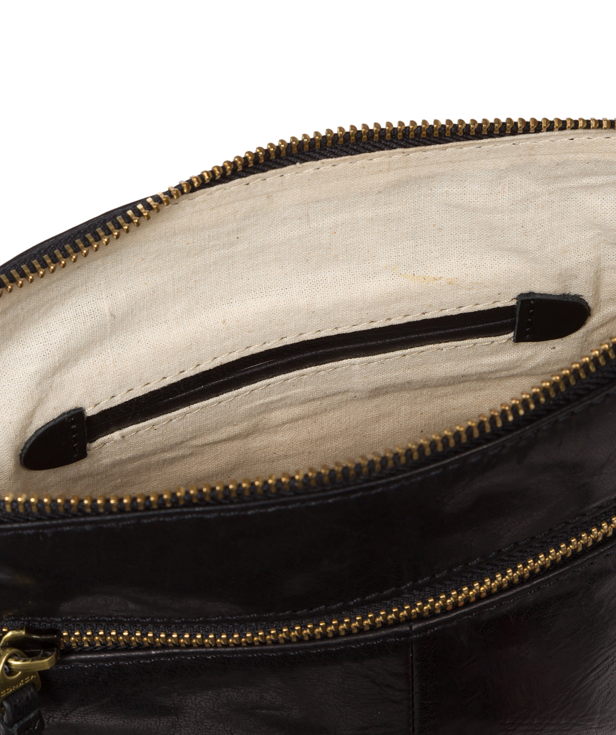 'Frida' Black Leather Cross Body Bag